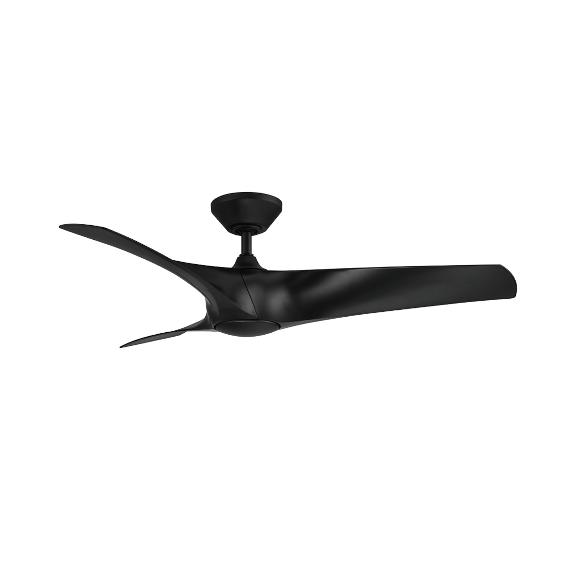 Zephyr 52" Outdoor LED Smart Ceiling Fan, Matte Black