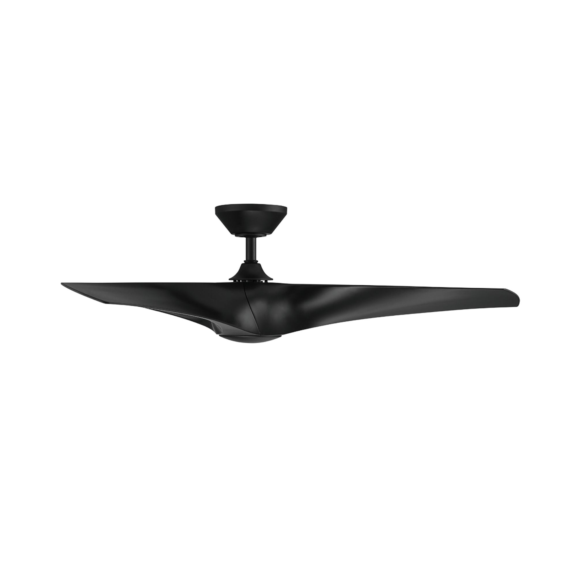 Zephyr 52" Outdoor LED Smart Ceiling Fan, Matte Black