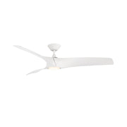 Zephyr 52" Outdoor LED Smart Ceiling Fan, Matte White