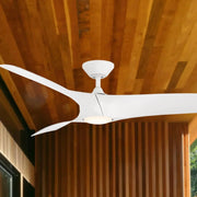 Zephyr 52" Outdoor LED Smart Ceiling Fan, Matte White