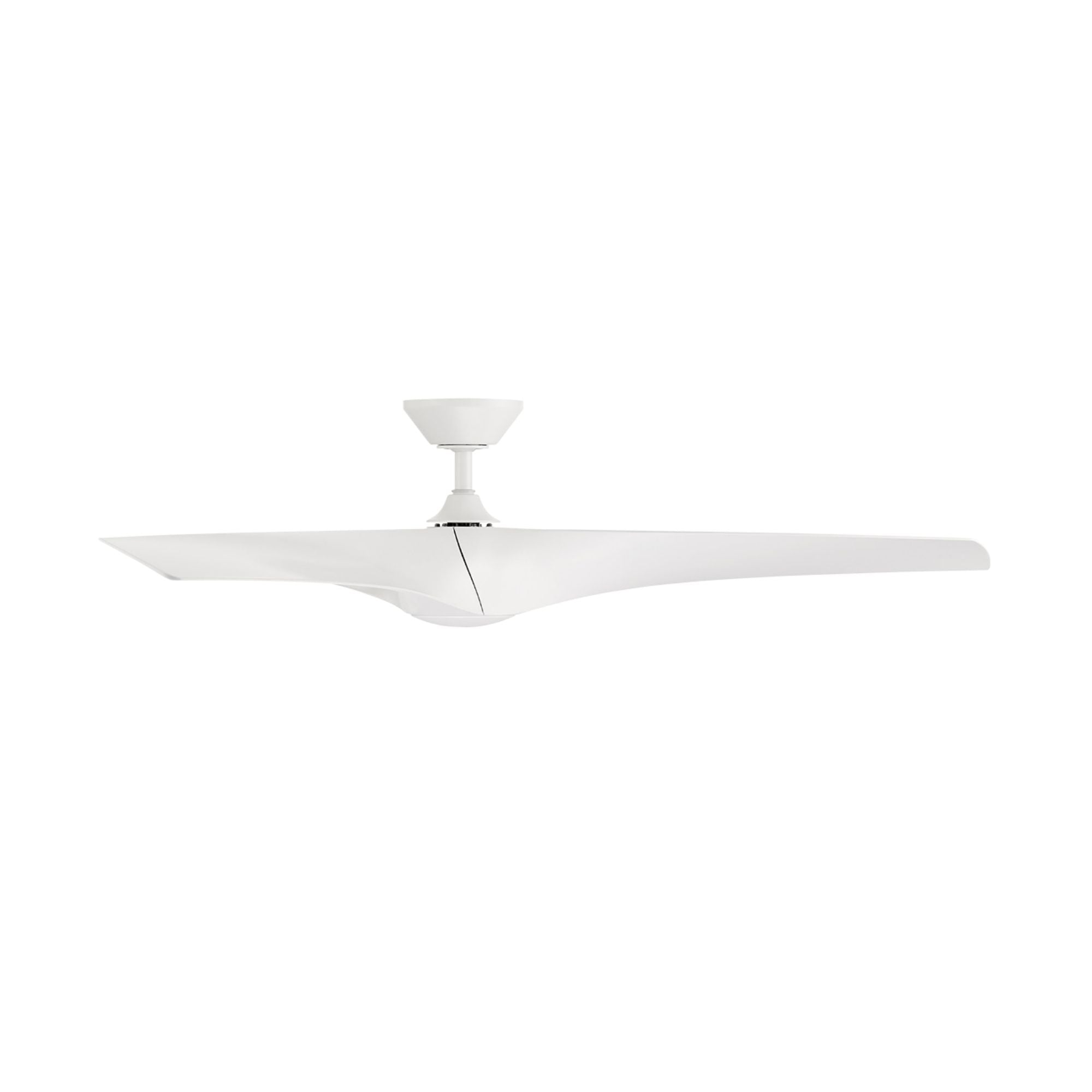 Zephyr 52" Outdoor LED Smart Ceiling Fan, Matte White