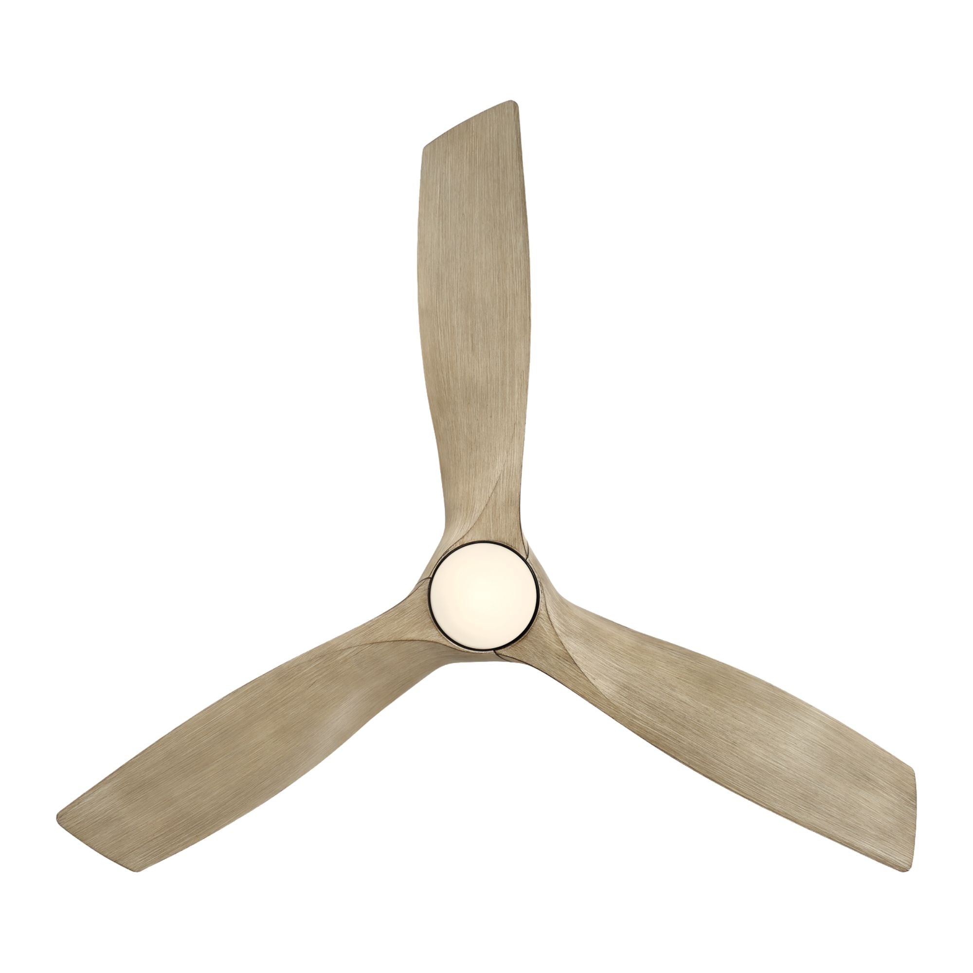 Zephyr 62" Wet Rated LED Smart Ceiling Fan, Bronze with White Oak Blades