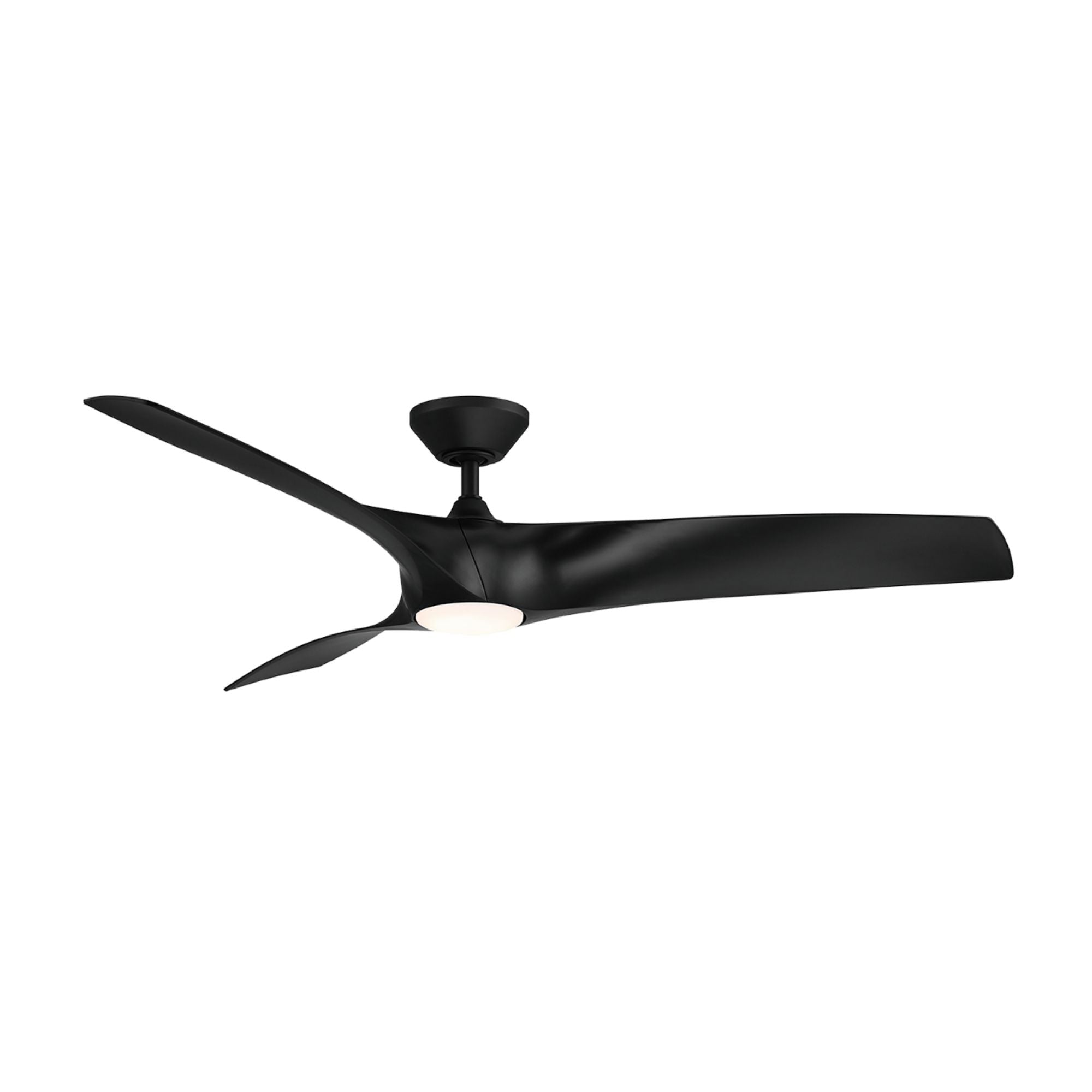Zephyr 62" Wet Rated LED Smart Ceiling Fan, Matte Black