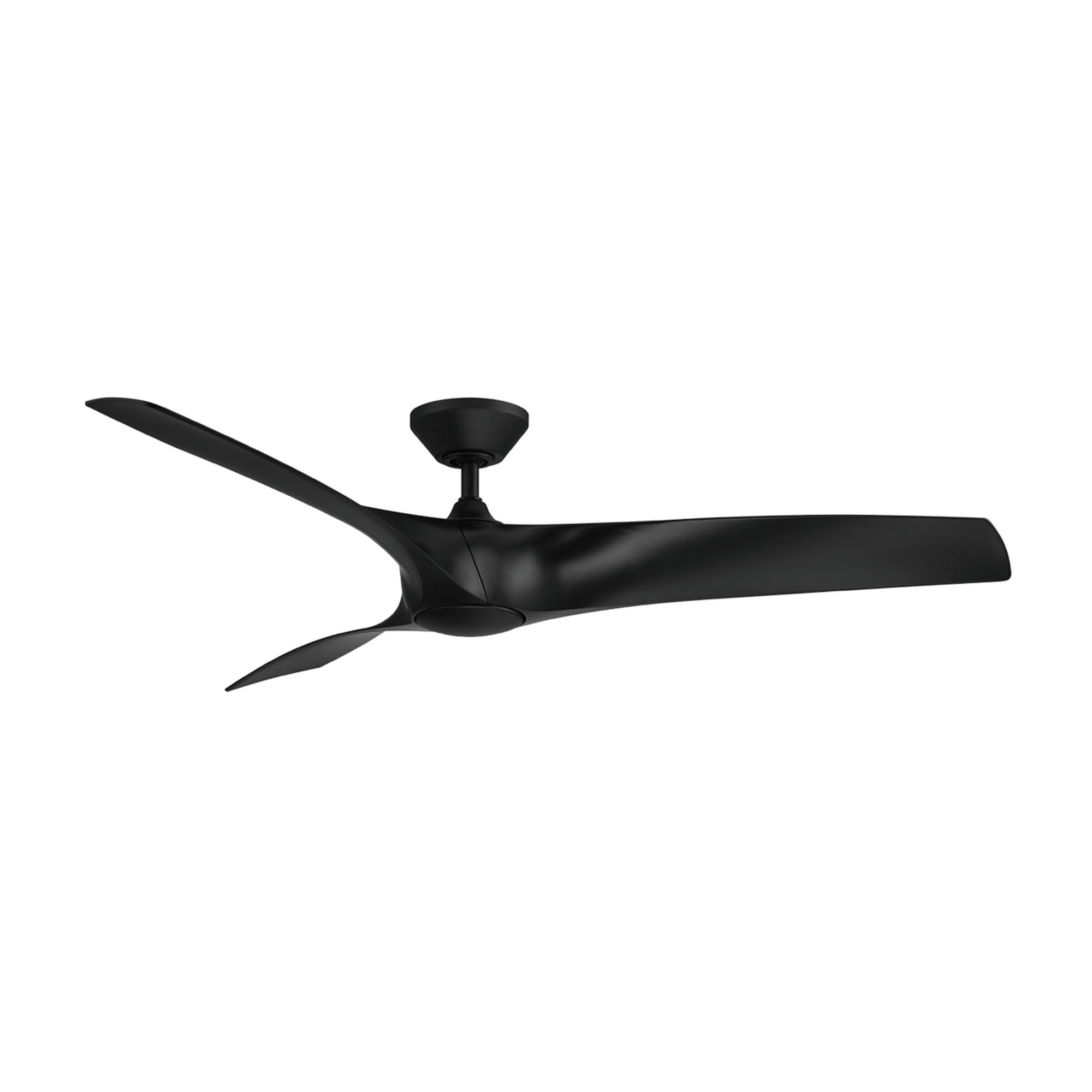 Zephyr 62" Wet Rated LED Smart Ceiling Fan, Matte Black