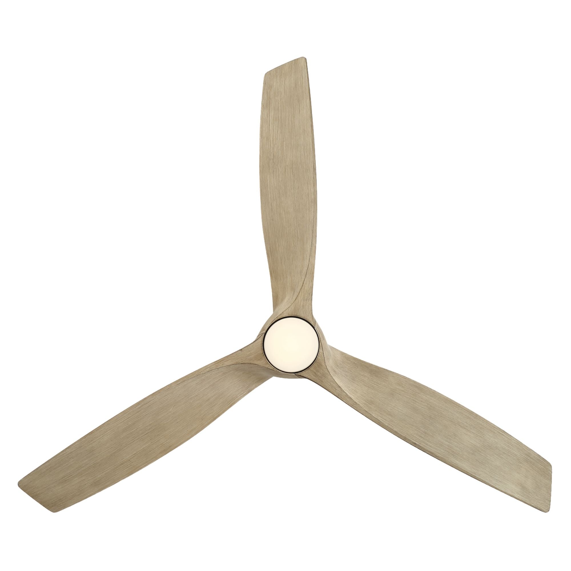 Zephyr 72" Outdoor LED Smart Ceiling Fan, Bronze with White Oak Blades