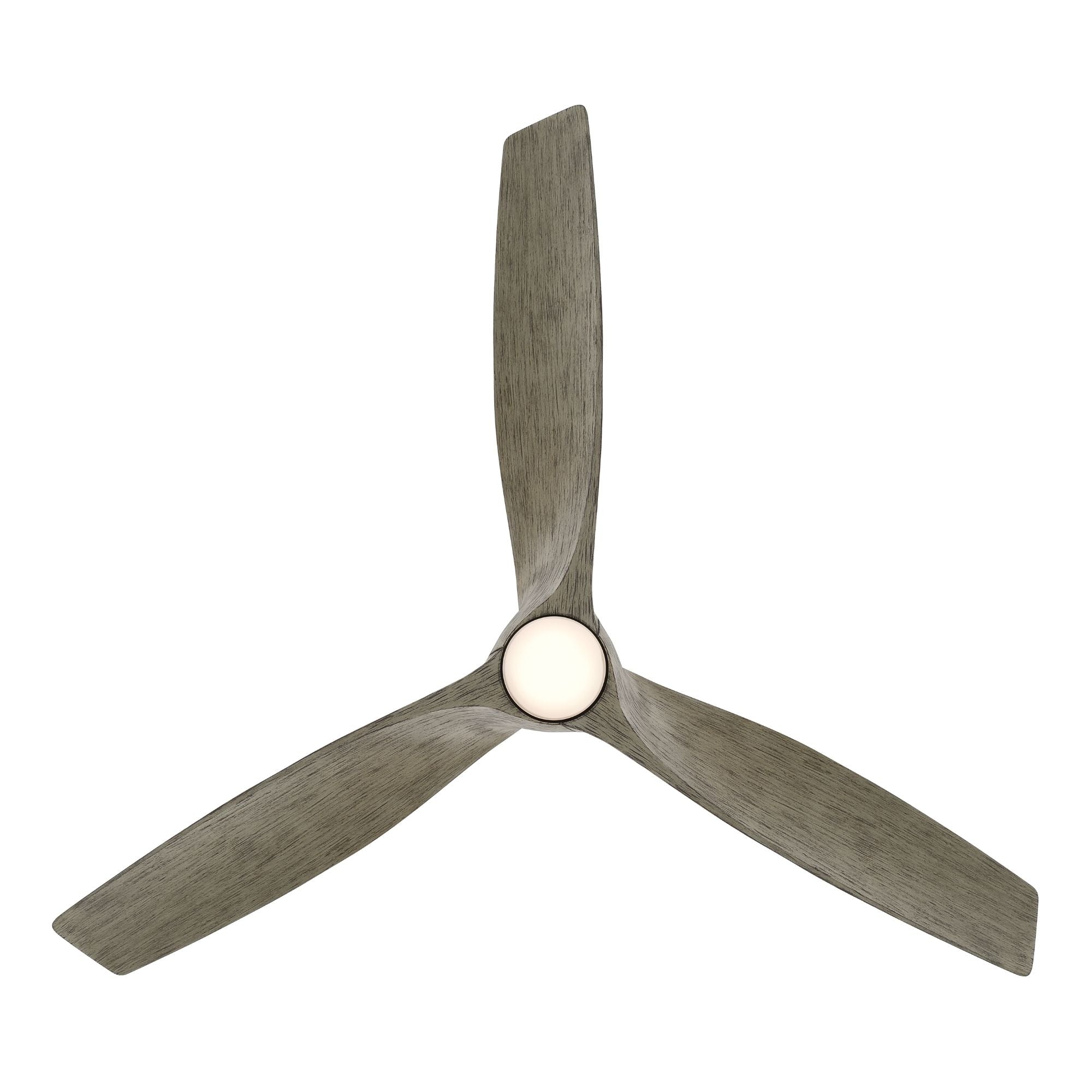 Zephyr 72" Outdoor LED Smart Ceiling Fan, Graphite with Weathered Wood Blades