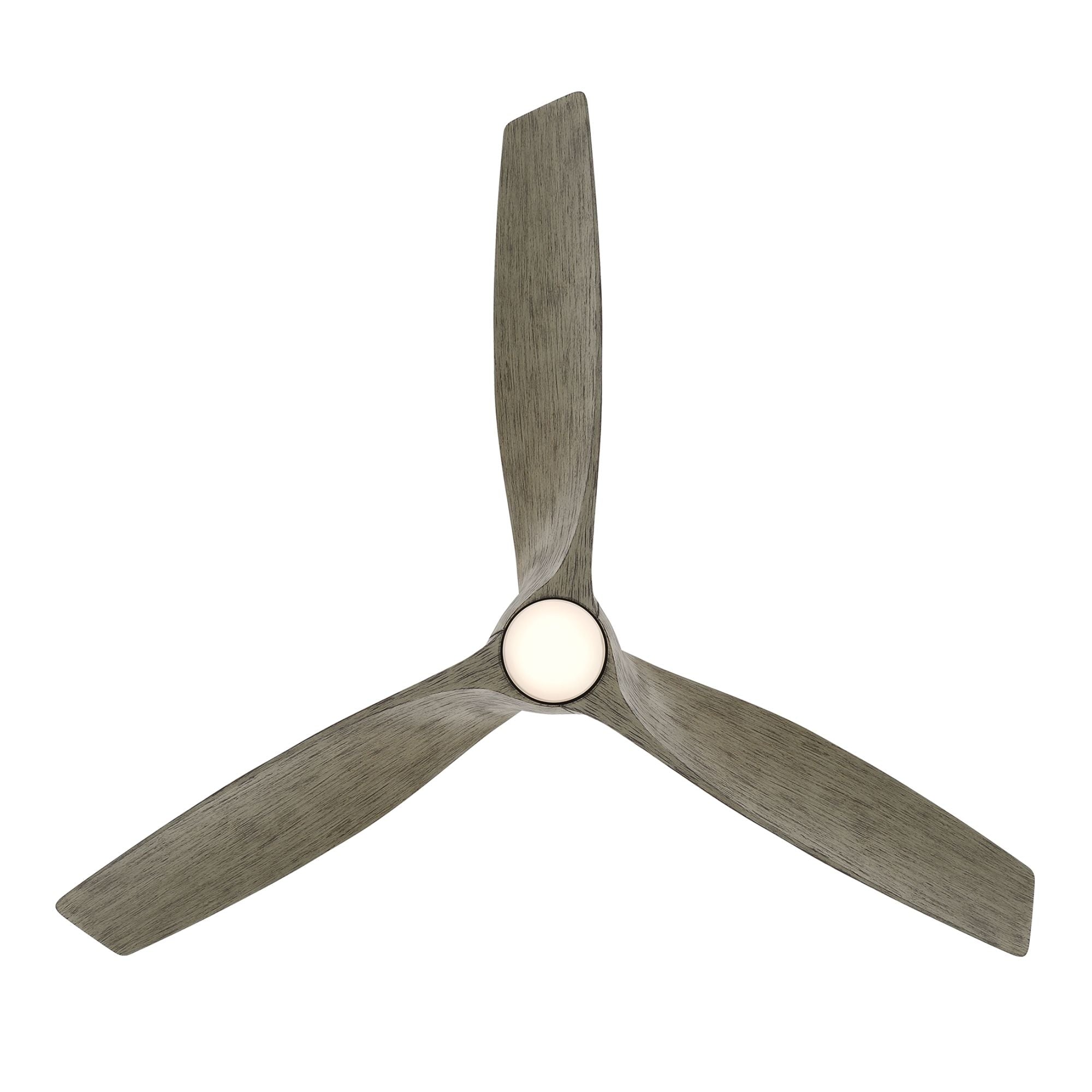 Zephyr 72" Outdoor LED Smart Ceiling Fan, Graphite with Weathered Wood Blades