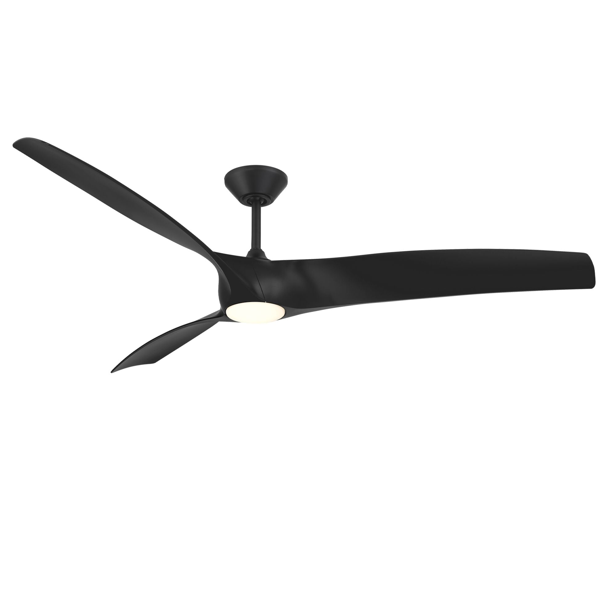 Zephyr 72" Outdoor LED Smart Ceiling Fan, Matte Black