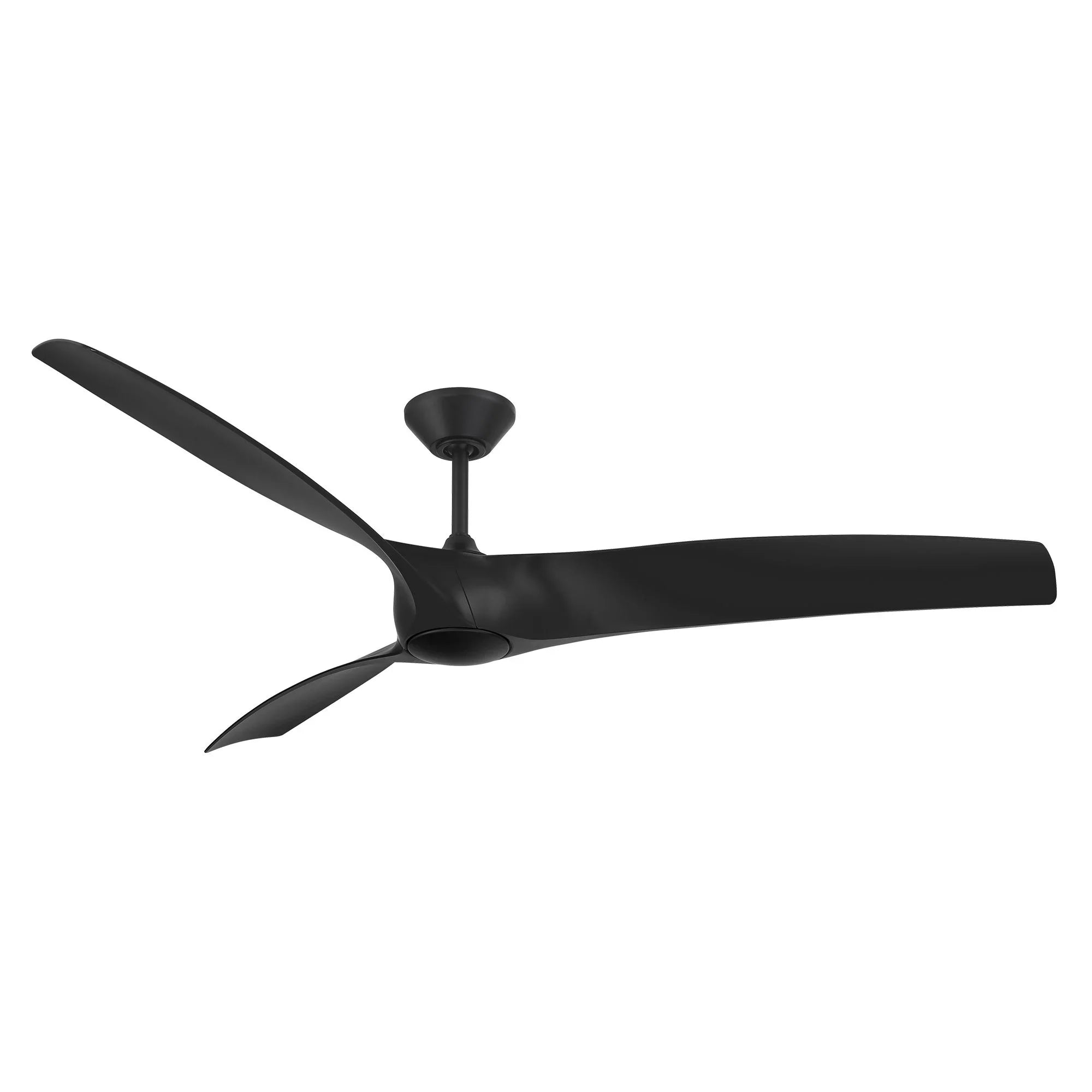 Zephyr 72" Outdoor LED Smart Ceiling Fan, Matte Black