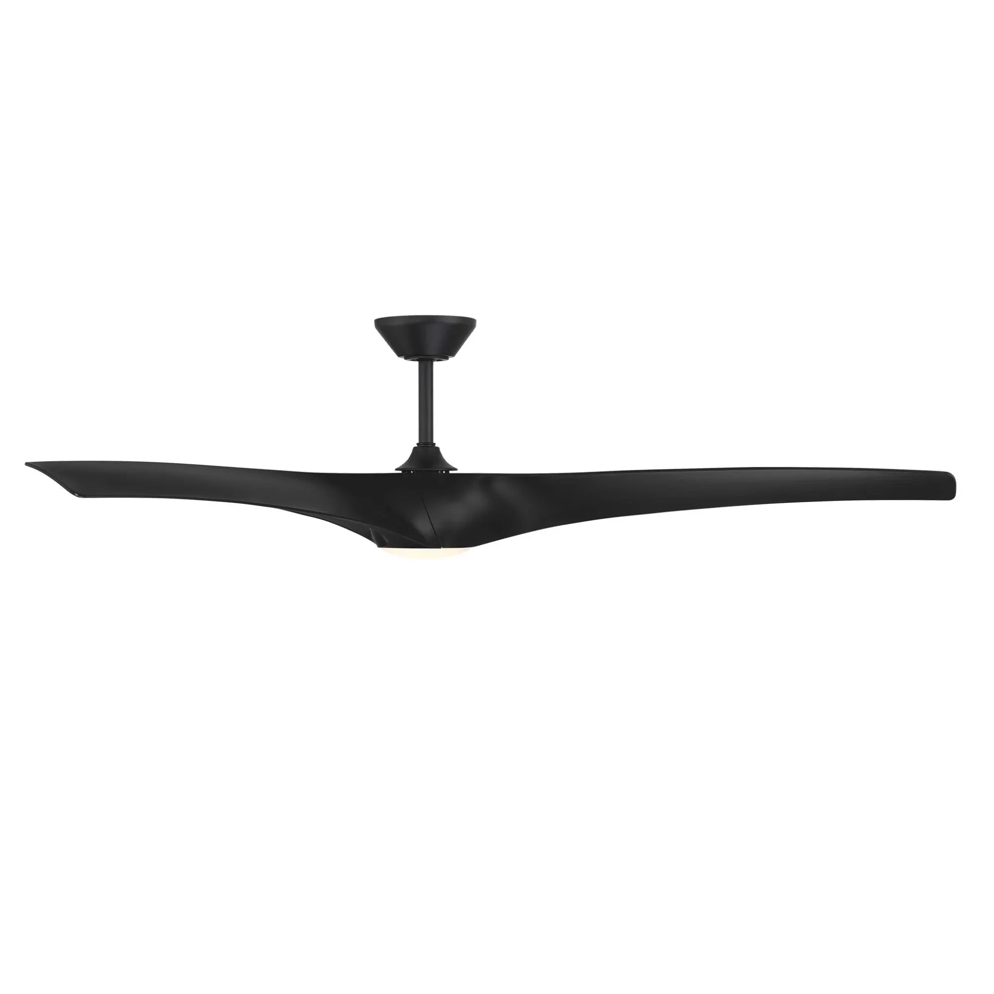 Zephyr 72" Outdoor LED Smart Ceiling Fan, Matte Black