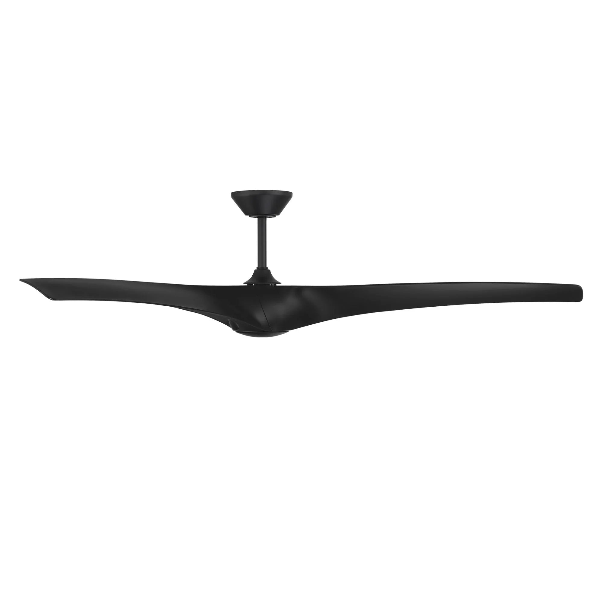 Zephyr 72" Outdoor LED Smart Ceiling Fan, Matte Black