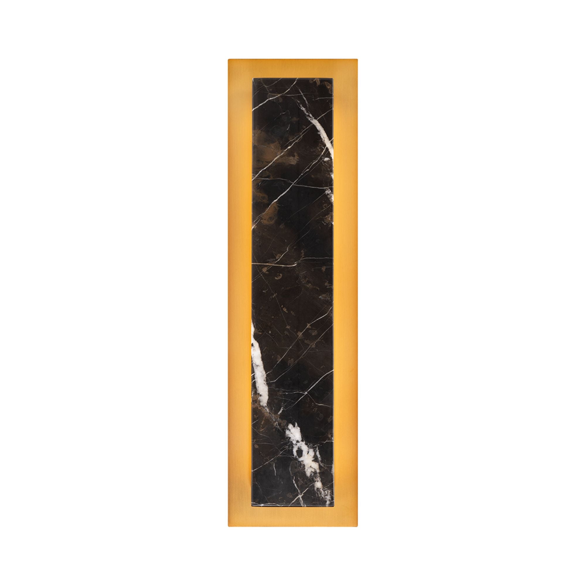 Zurich 18" LED Wall Sconce, Black & Aged Brass Finish