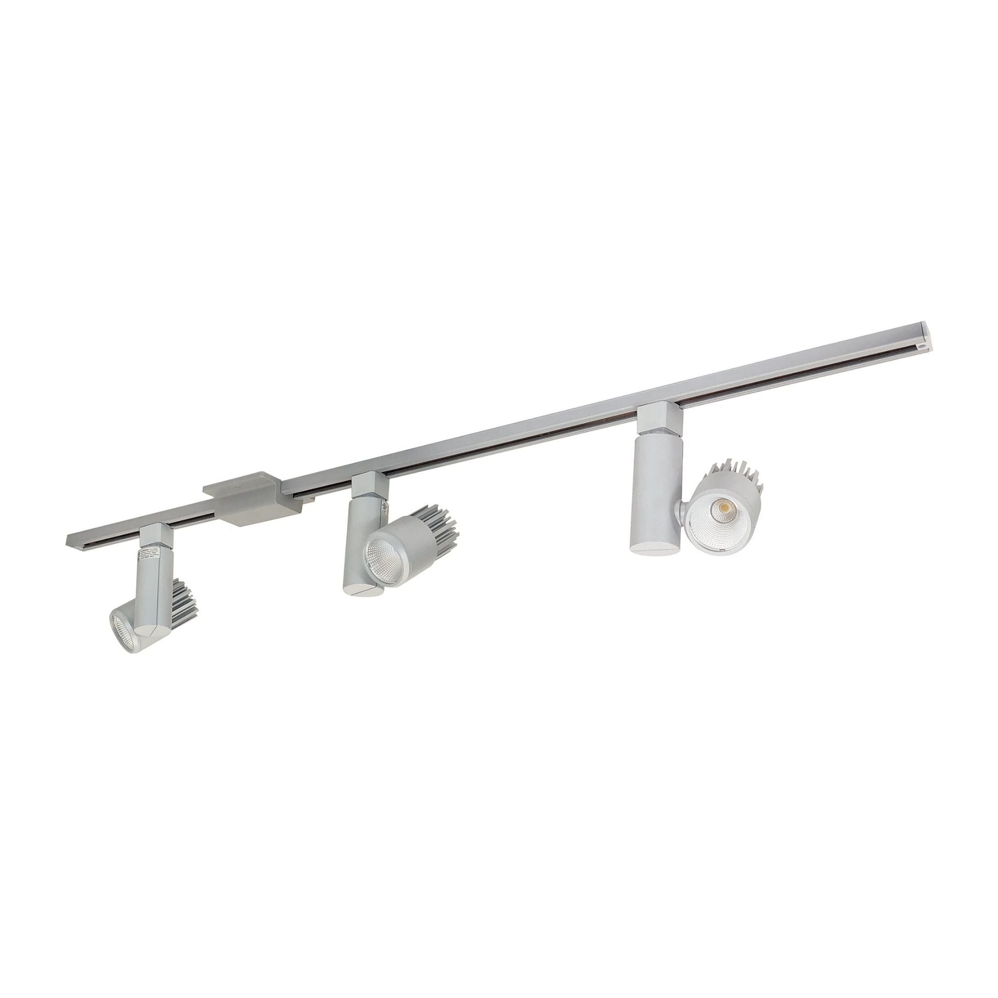 Aiden LED Track Head 15W 1300 Lumens 3000K, Halo, 19° / 40°, Silver