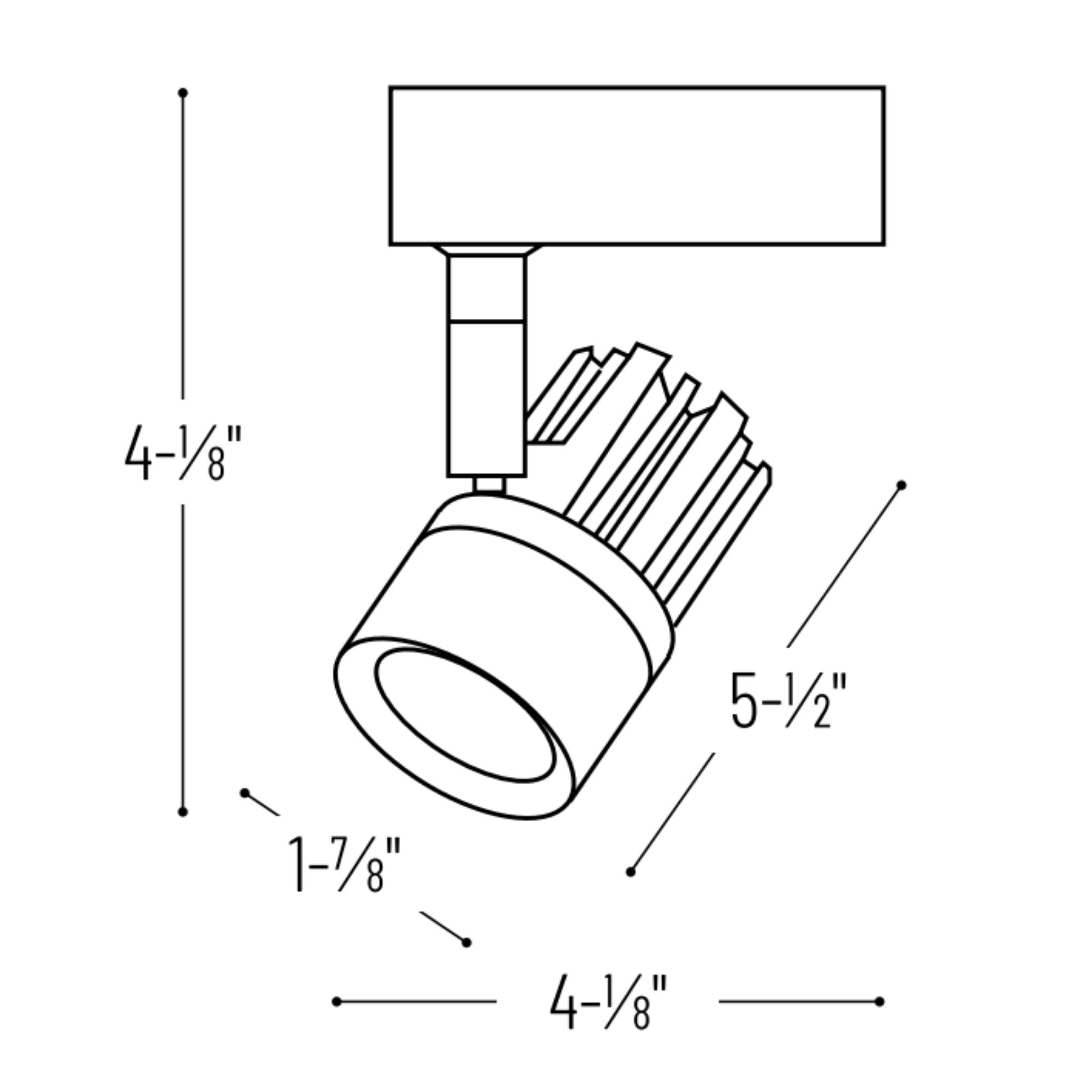 Aiden LED Track Head 10W 800 Lumens 4000K, Halo, 25° / 43°, White