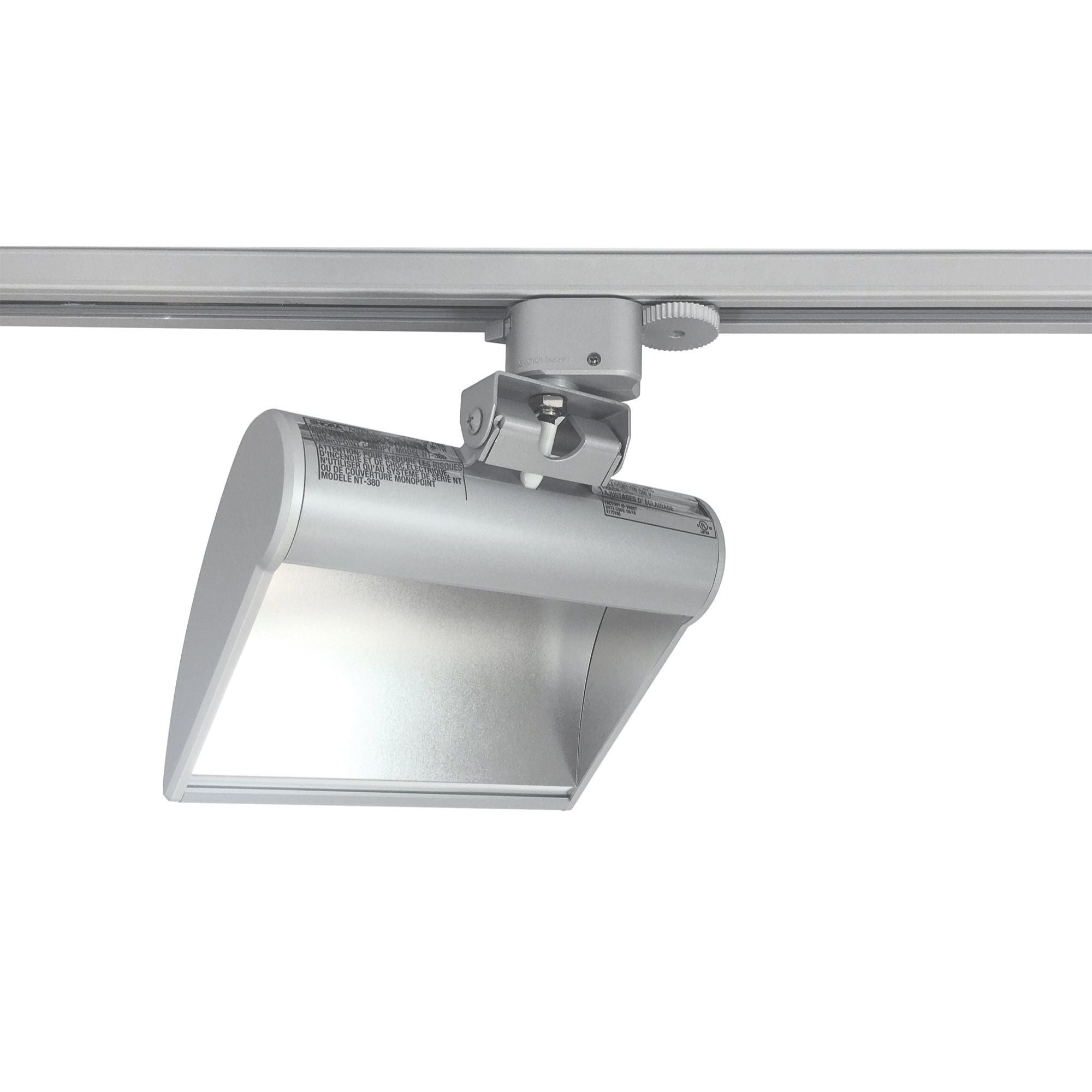 Dipper LED Wall Wash Track 15W 1000 Lumens 3000K, Halo, Silver