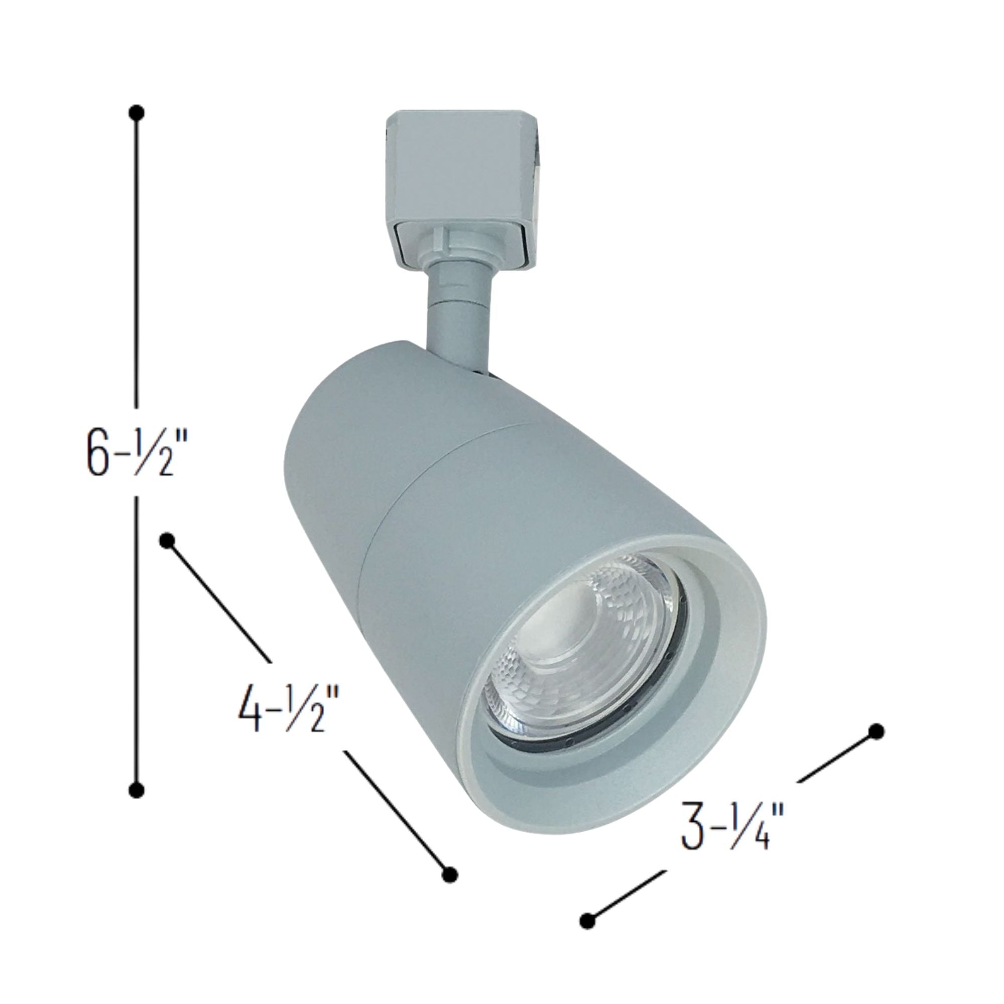 Mac XL LED Track Head 18W 1100 Lumens 4000K, Halo, 24° / 56°, Silver