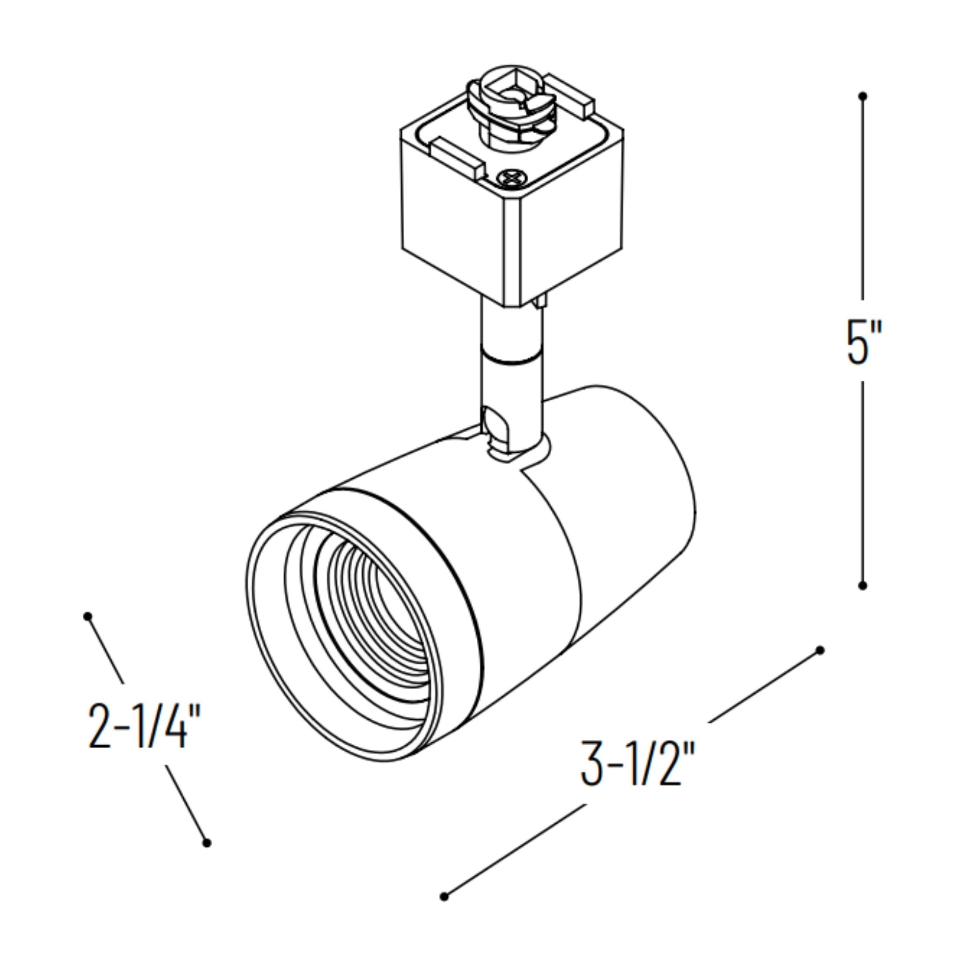 Mac LED Track Head 10W 700 Lumens 4000K, Halo, 21° / 38°, Silver