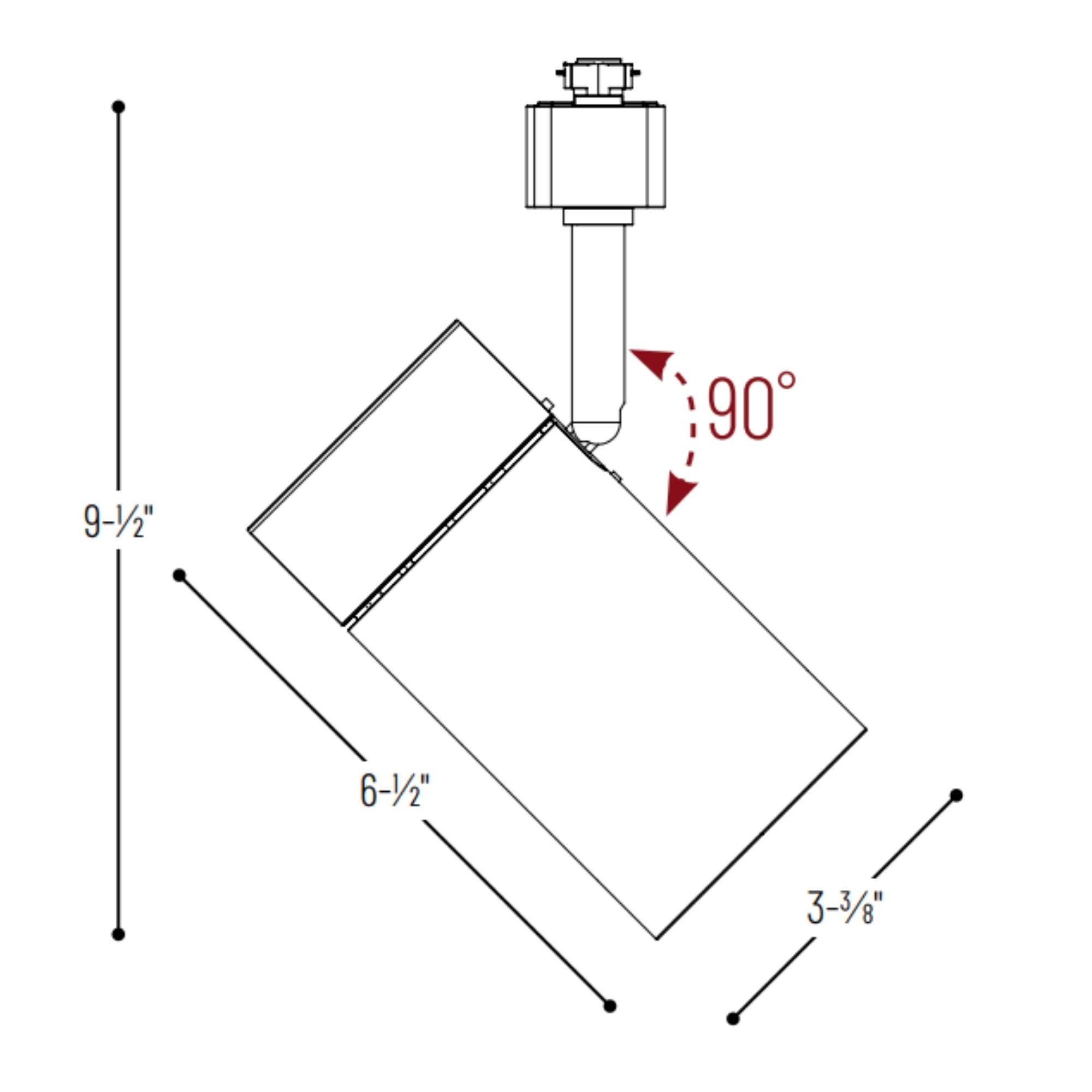 Max LED Track Head 25W 2400 Lumens 4000K, Halo, 32°, White