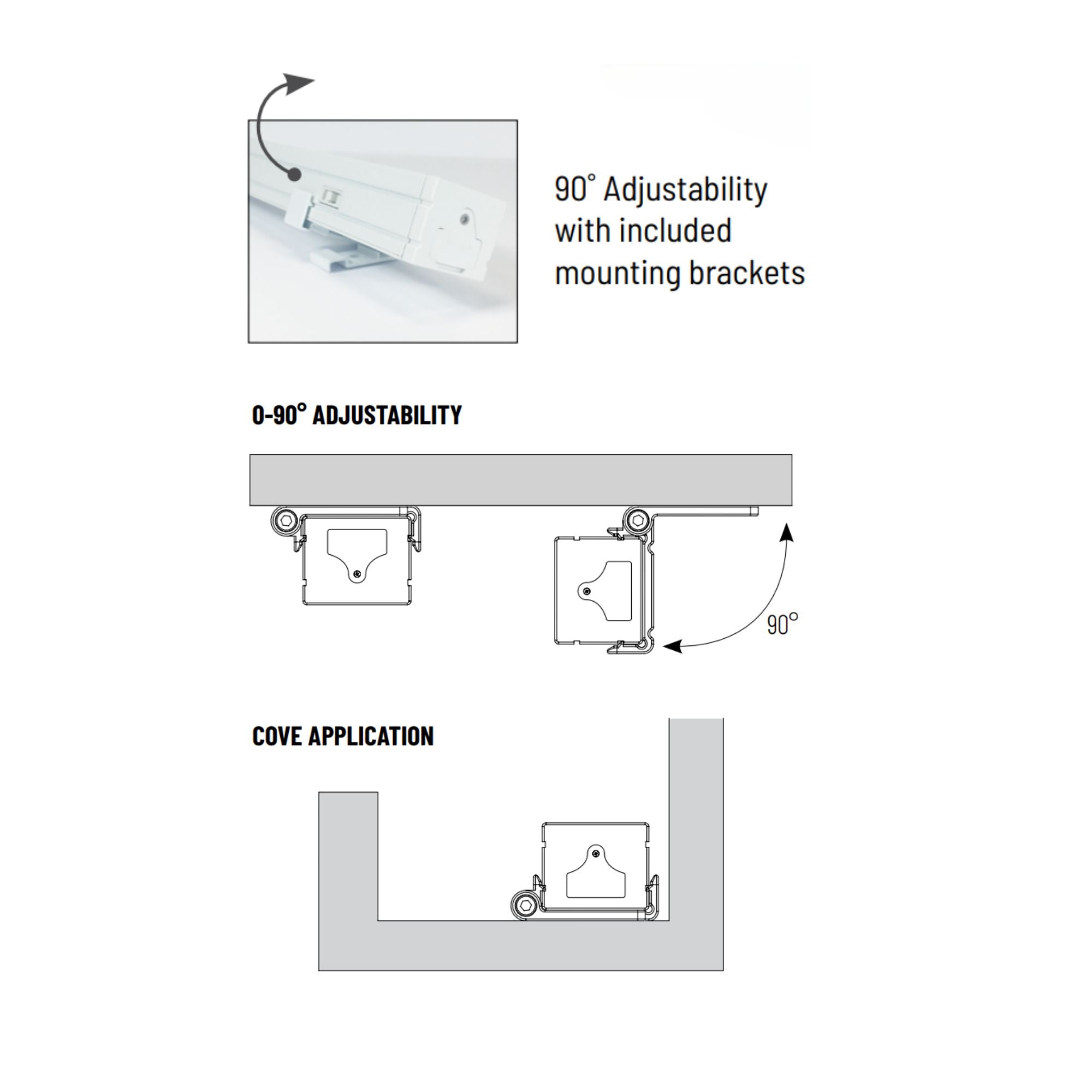 12" Low-Profile LED Bravo FROST Under Cabinet Light, Tunable White, 120V