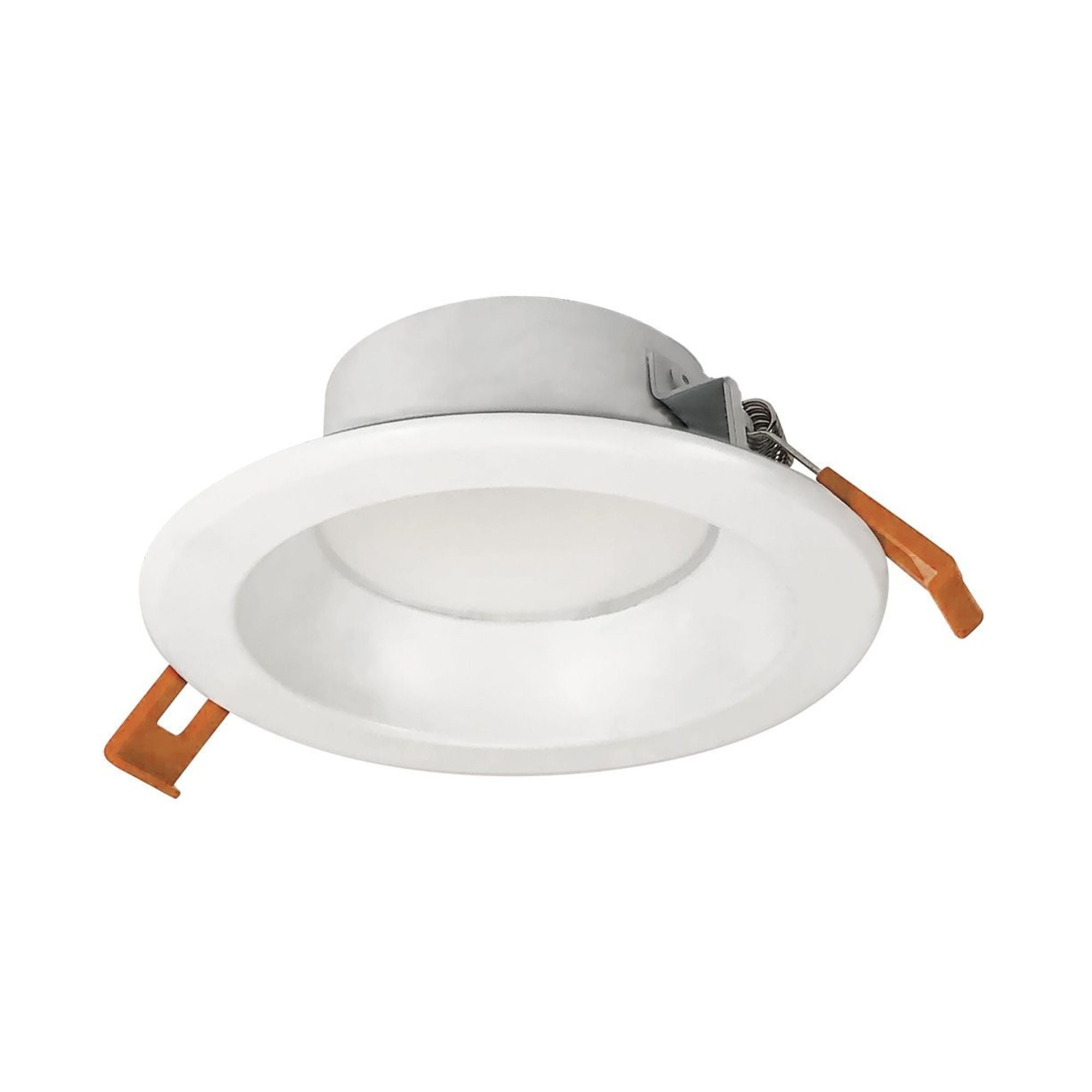 4" Theia Canless LED Downlight, 950 Lumens, 5CCT, Matte Powder White Finish