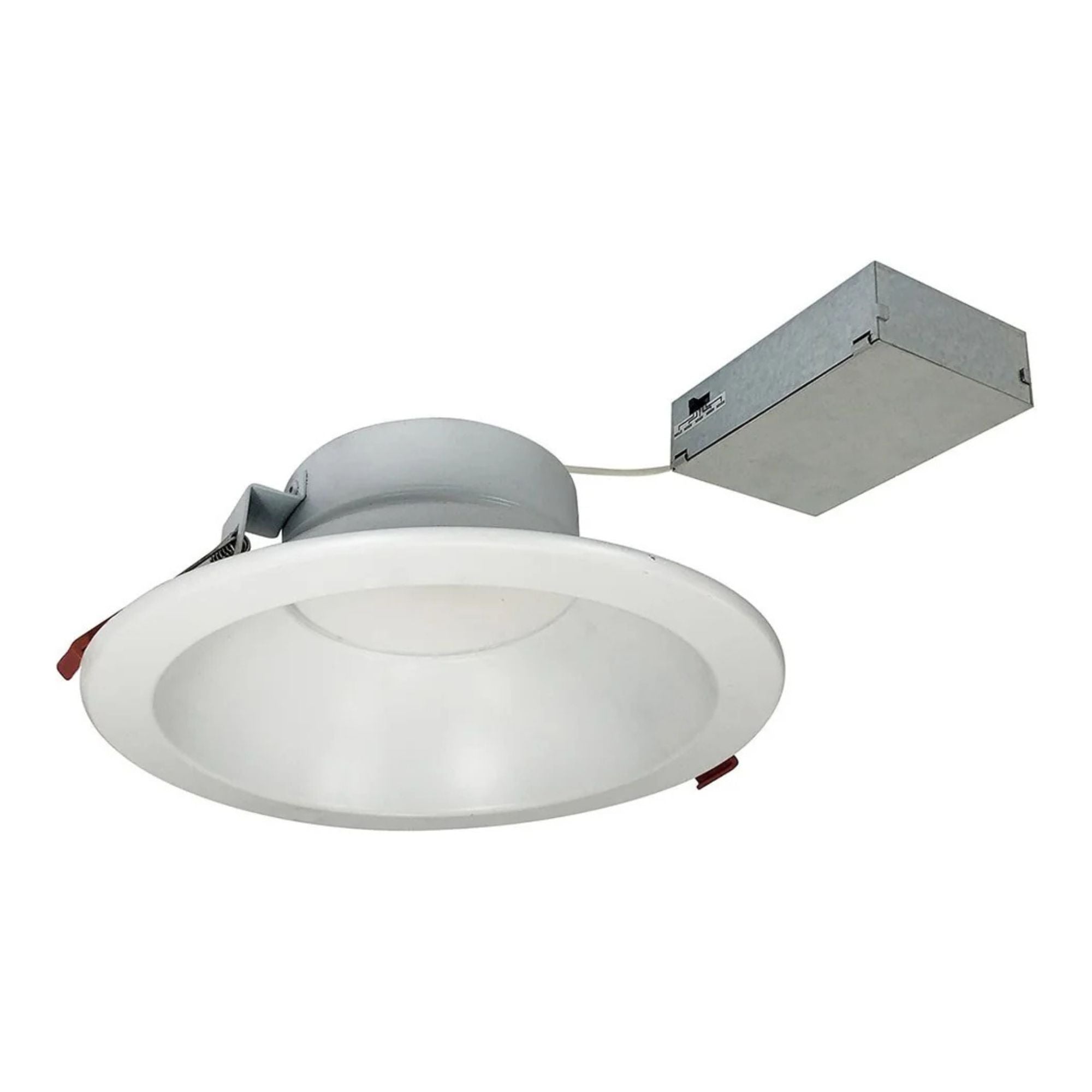 8" Theia Canless LED Downlight, 2100 Lumens, 5CCT, Matte Powder White Finish