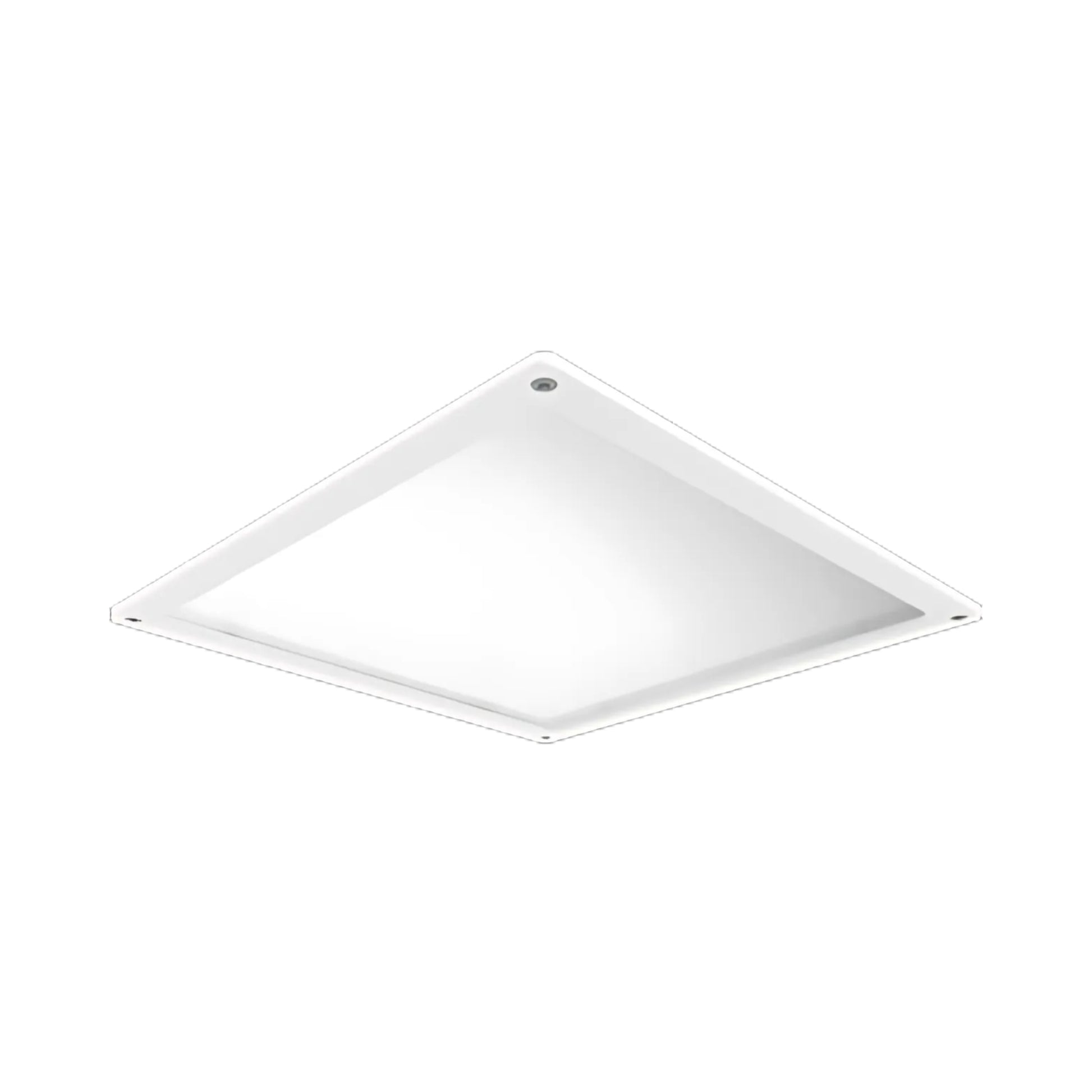 Frosted Flat Lens & Door Frame Kit, Scews Included, White - Bees Lighting