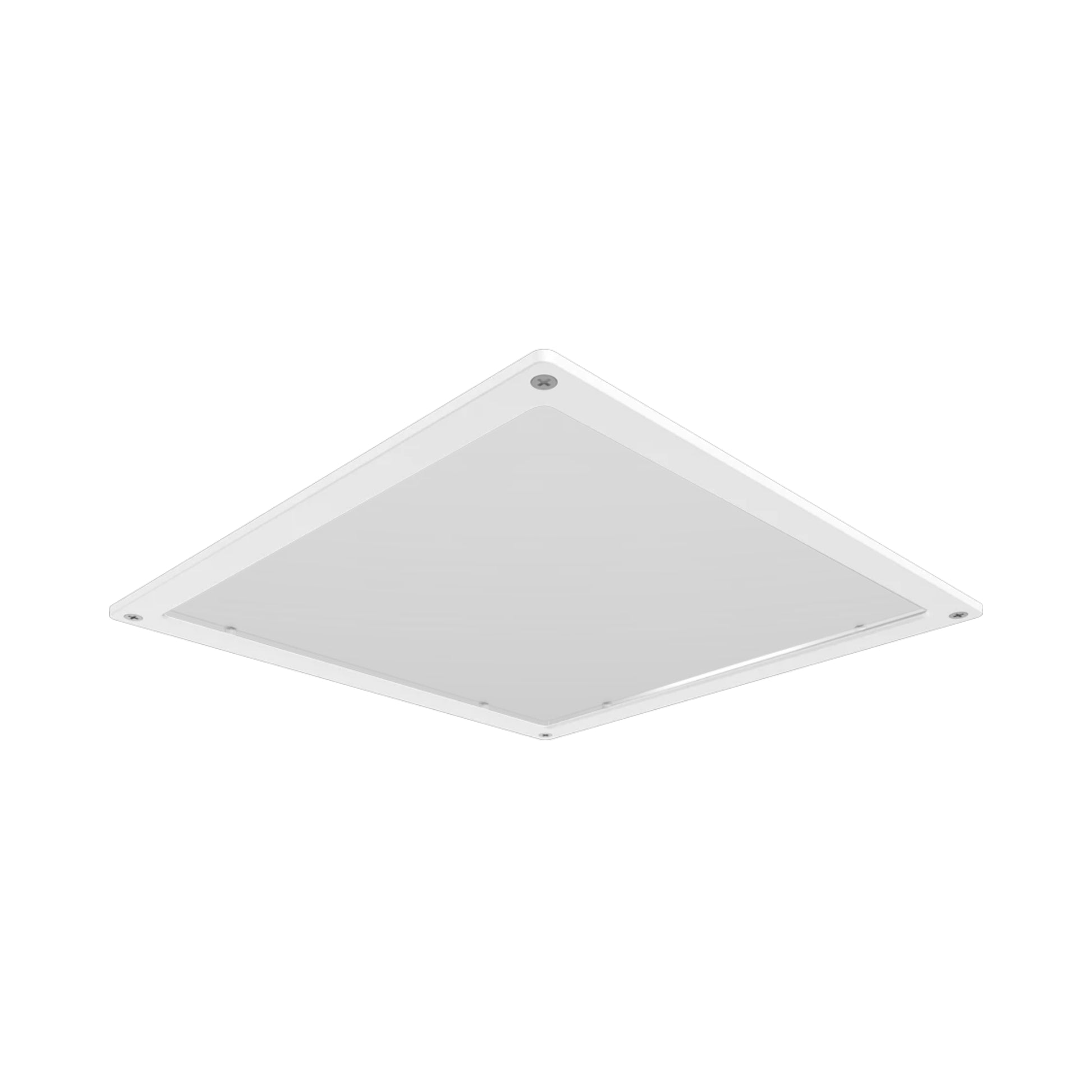 Clear Flat Lens & Door Frame Kit, Scews Included, White - Bees Lighting