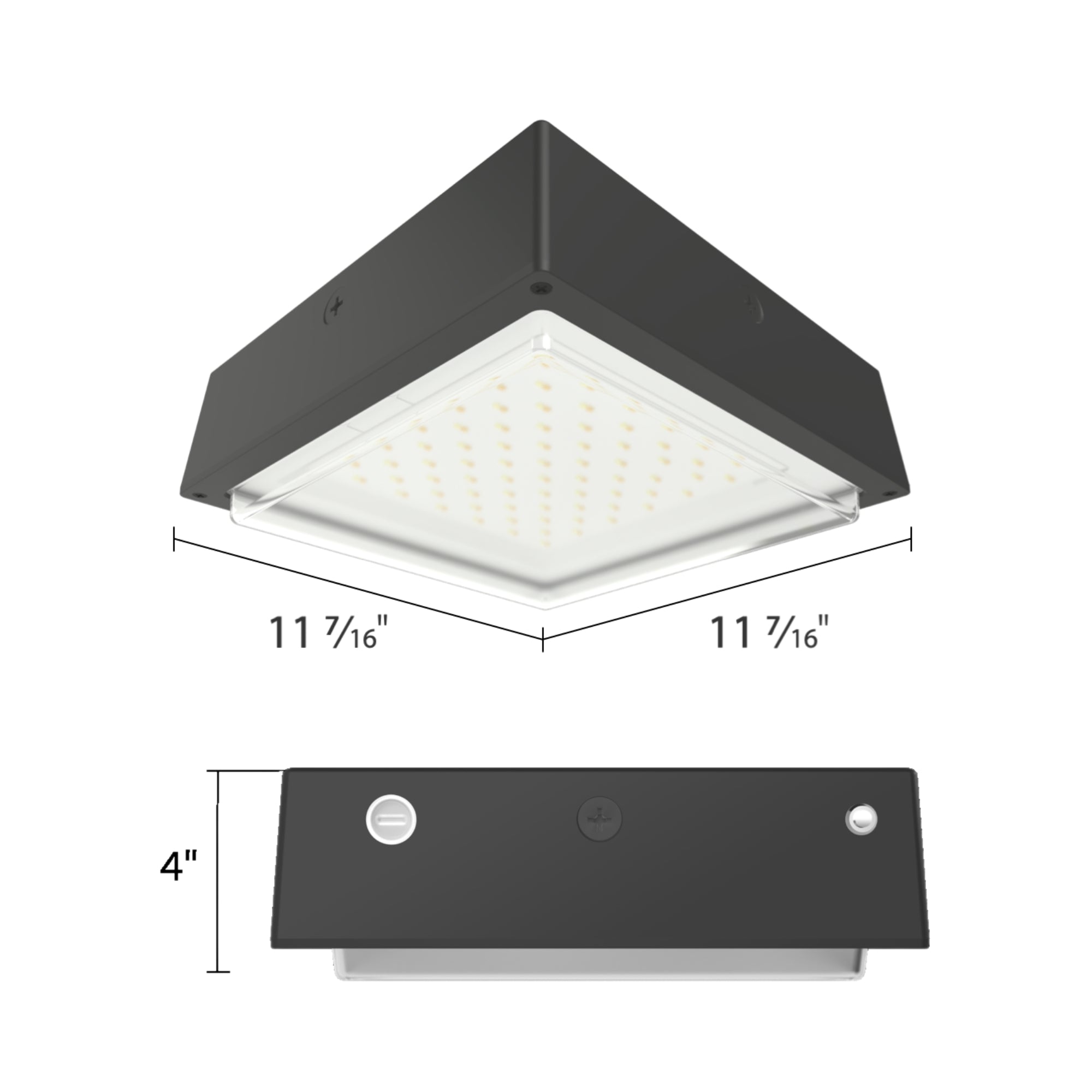 LED Canopy Light, 4200lm, 30W, 30K/40K/50K, 120-277V, Vandal Proof, White - Bees Lighting
