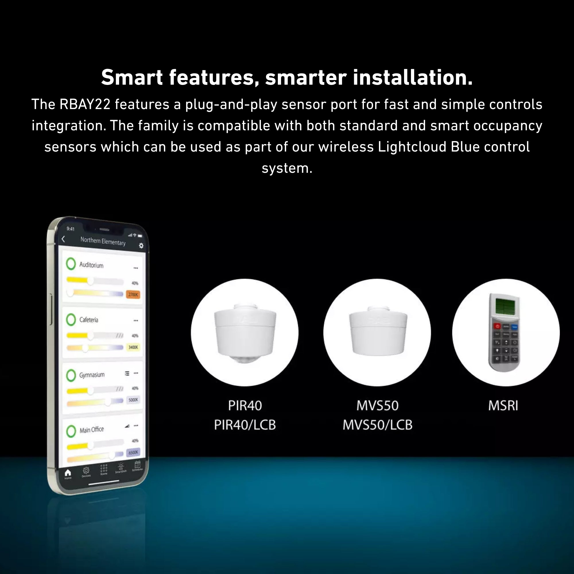 RAB Lighting - 2ft High Bay LED Light, 320W, 48600 Lumens, 35K/40K/50K, 480V | Bees Lighting