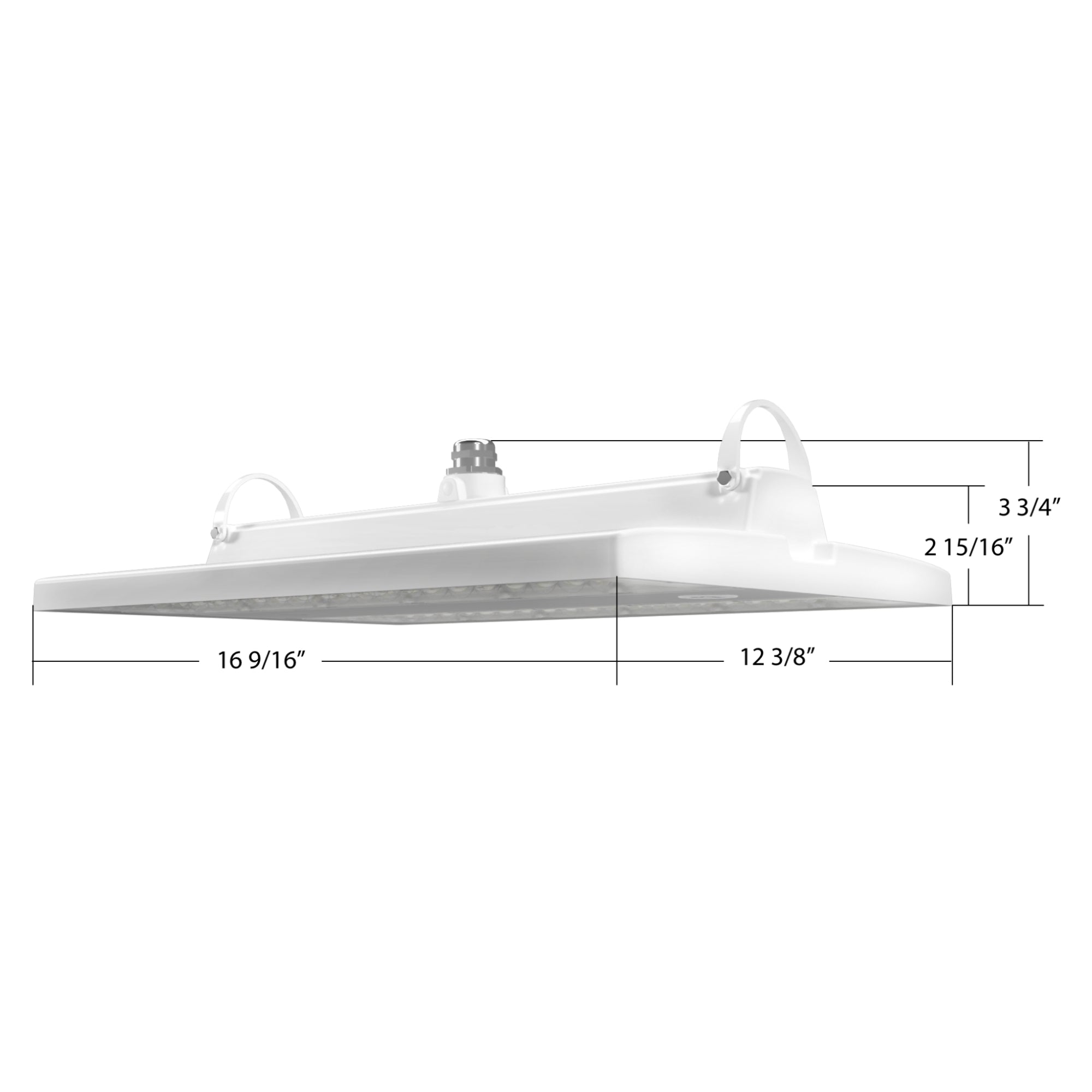 RAB RBAY22S/480 Linear LED High Bay 23,844 Lumens 160W/130W/100W Selectable 3500K/4000K/5000K 480V White