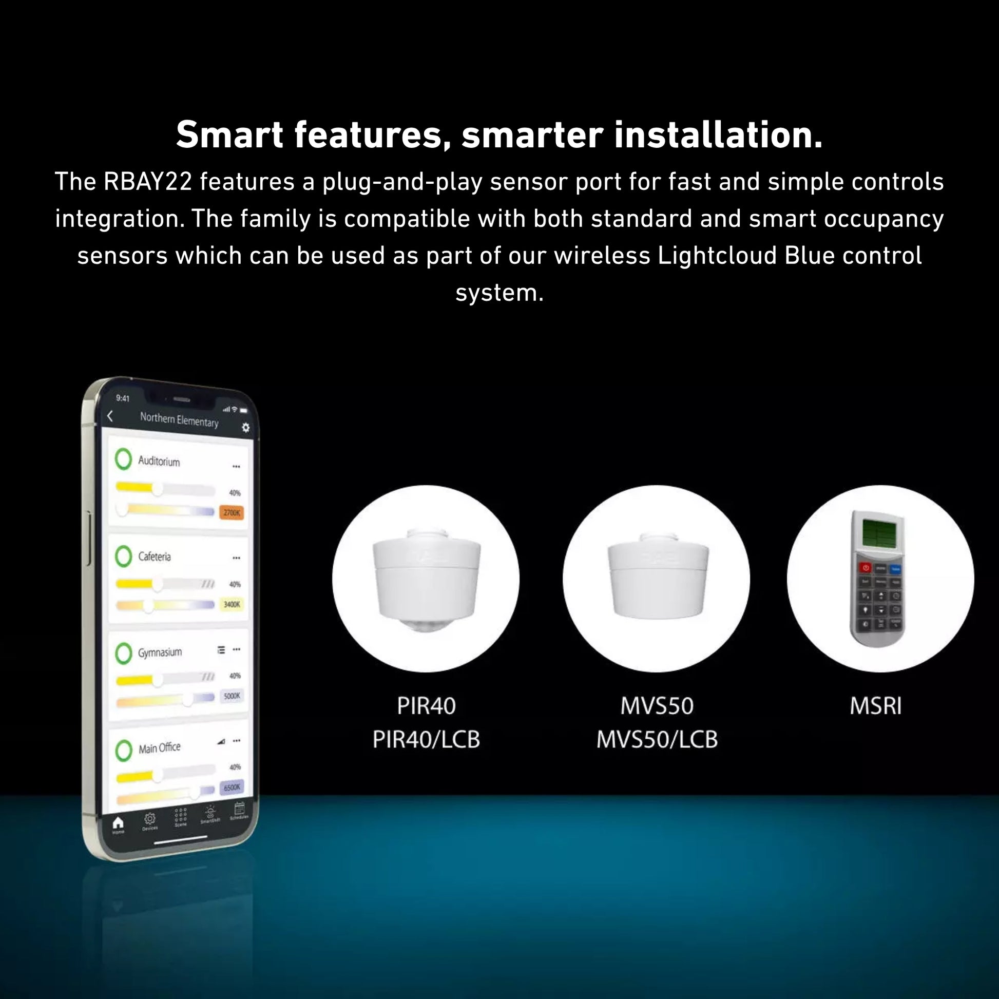 RAB Lighting - 1.5ft High Bay LED Light, 160W, 23200 Lumens, 35K/40K/50K, 120-277V | Bees Lighting