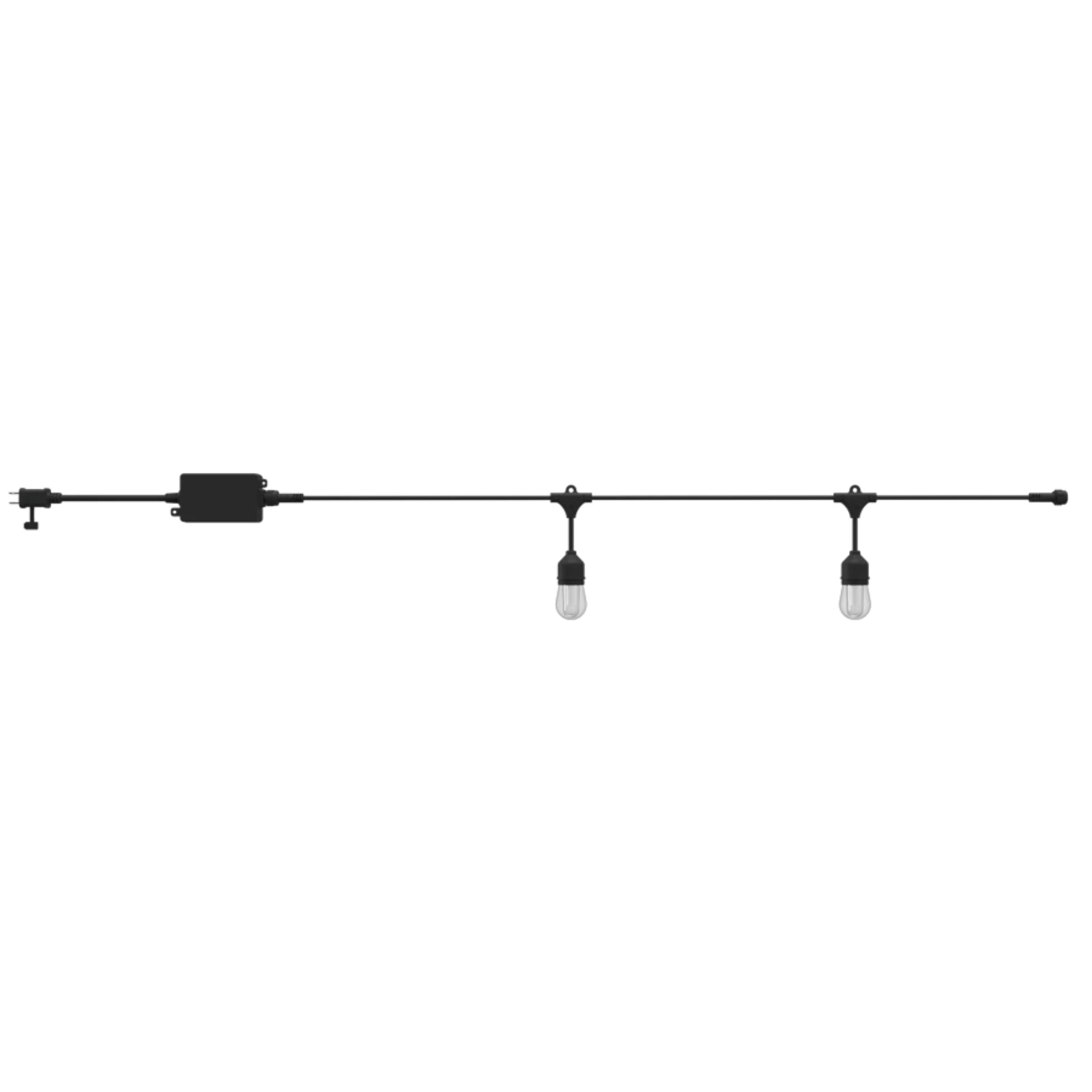 RAB GLow 50 ft String Lights, 24-S14 Bulbs, Tunable White/RGB, 120-277V, Lightcloud Blue