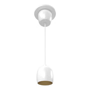 RAB ARC 3 in. Integrated LED Pendant, White with Gold Reflector