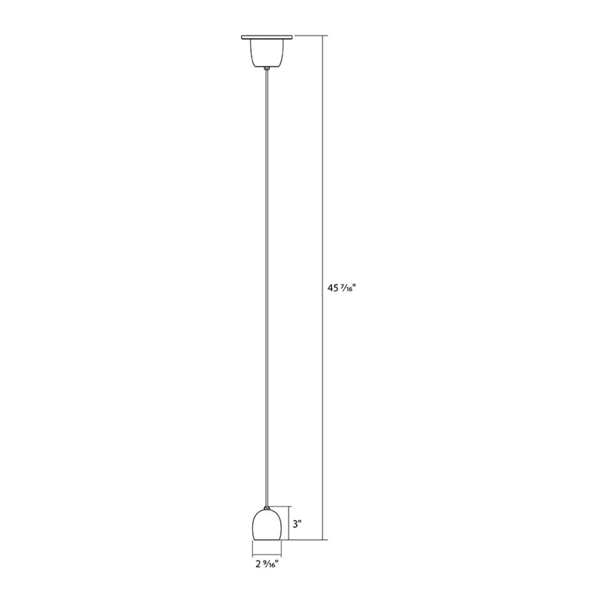 RAB ARC 3 in. Integrated LED Pendant, White with Gold Reflector