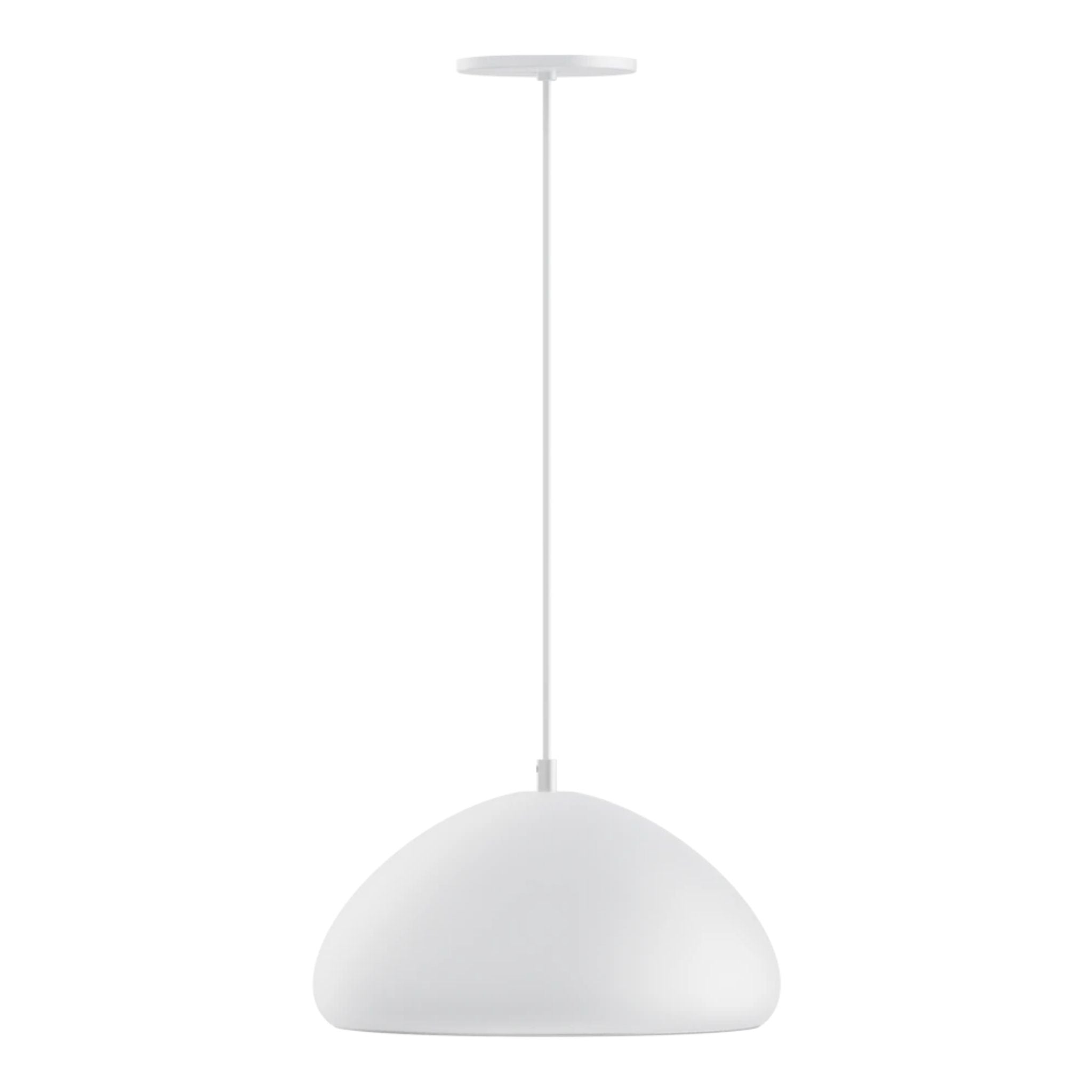RAB Aura 12 in. LED Pendant Light, White Housing White Reflector