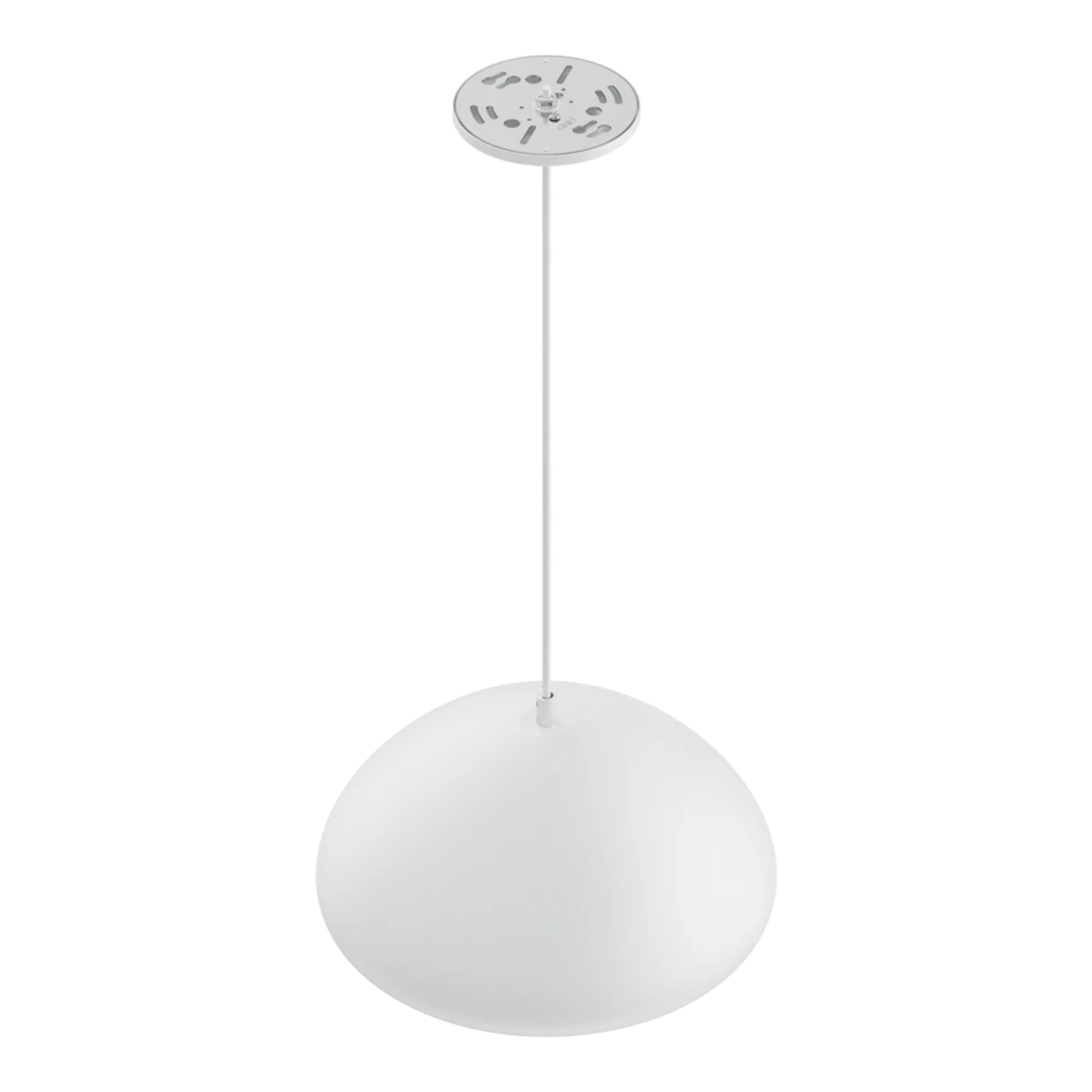 RAB Aura 12 in. LED Pendant Light, White Housing White Reflector