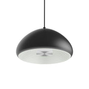 RAB Aura 12 in. LED Pendant Light, Black Housing White Reflector