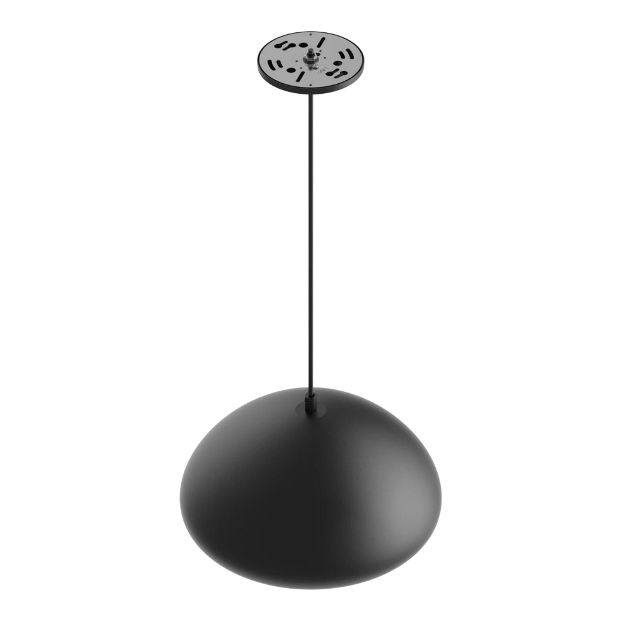 RAB Aura 12 in. LED Pendant Light, Black Housing White Reflector