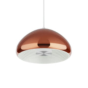 RAB Aura 12 in. LED Pendant Light, Copper Housing White Reflector