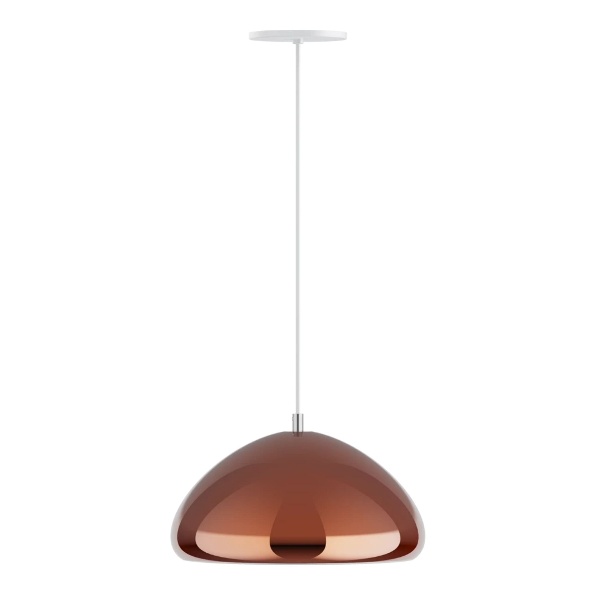 RAB Aura 12 in. LED Pendant Light, Copper Housing White Reflector