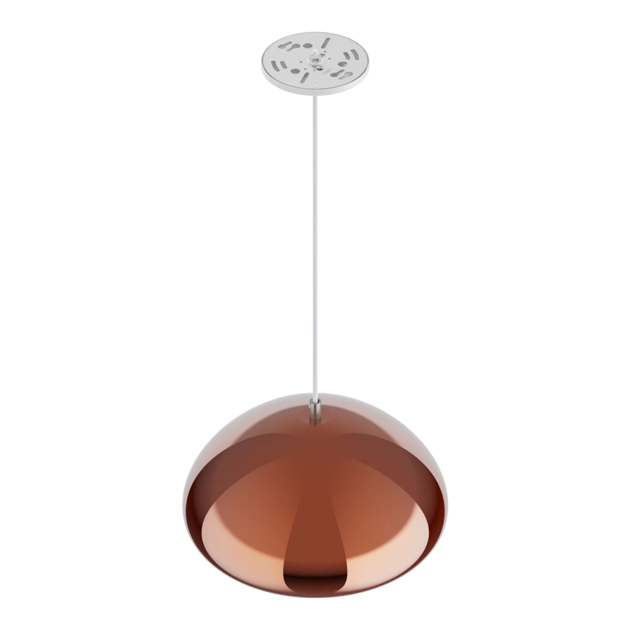 RAB Aura 12 in. LED Pendant Light, Copper Housing White Reflector