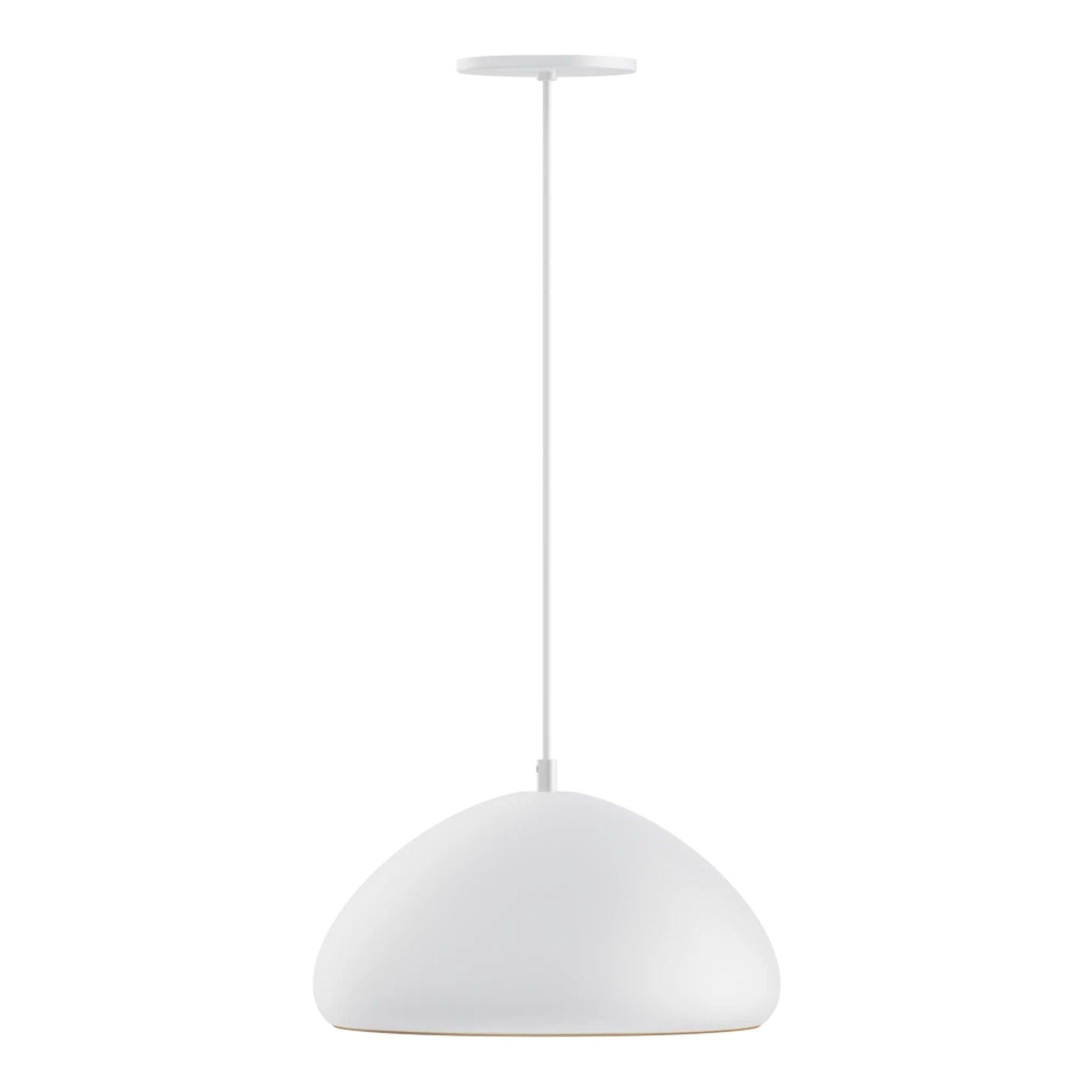 RAB Aura 12 in. LED Pendant Light, White Housing Gold Reflector
