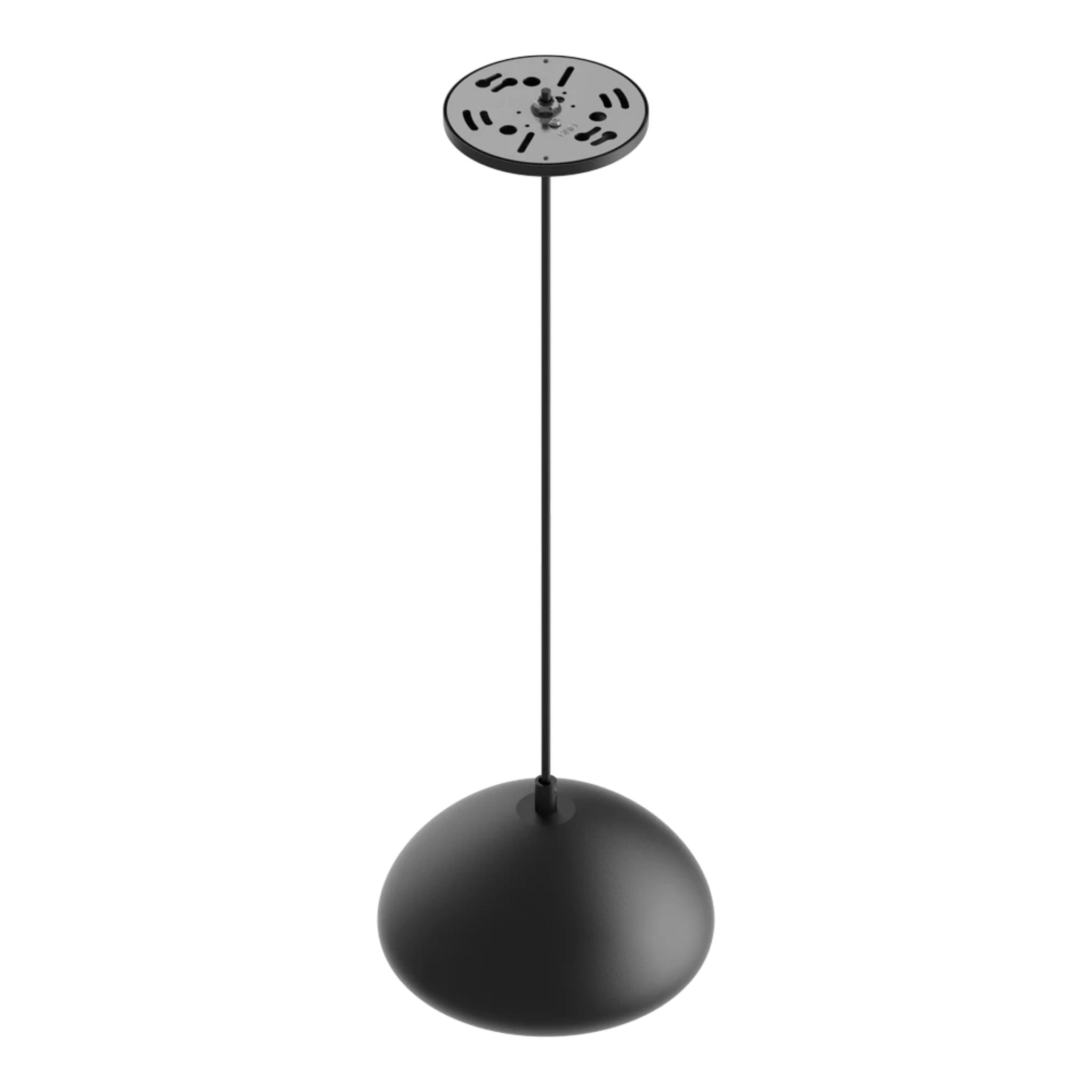 RAB Aura 8 in. LED Pendant Light, Black Housing White Reflector