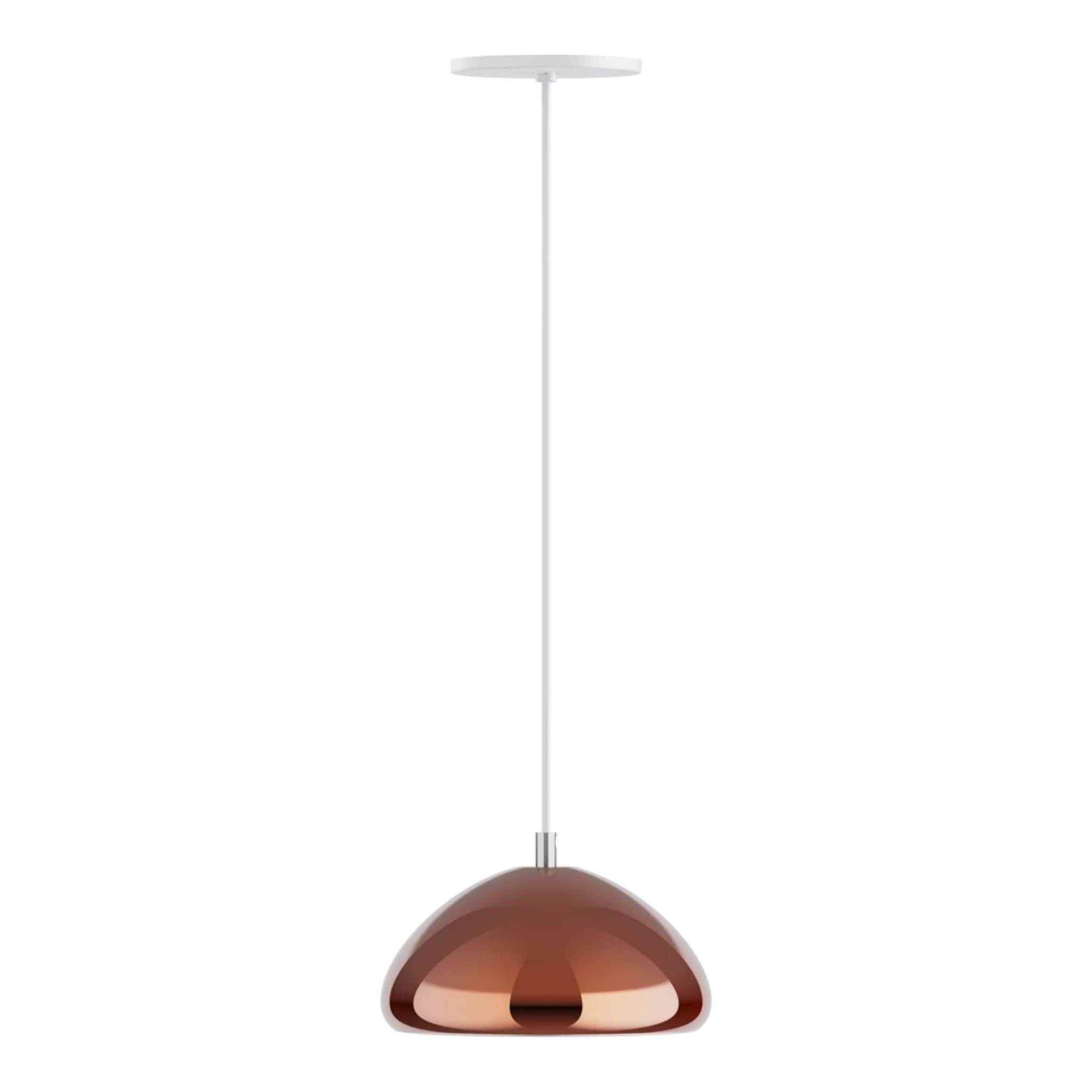 RAB Aura 8 in. LED Pendant Light, Copper Housing White Reflector