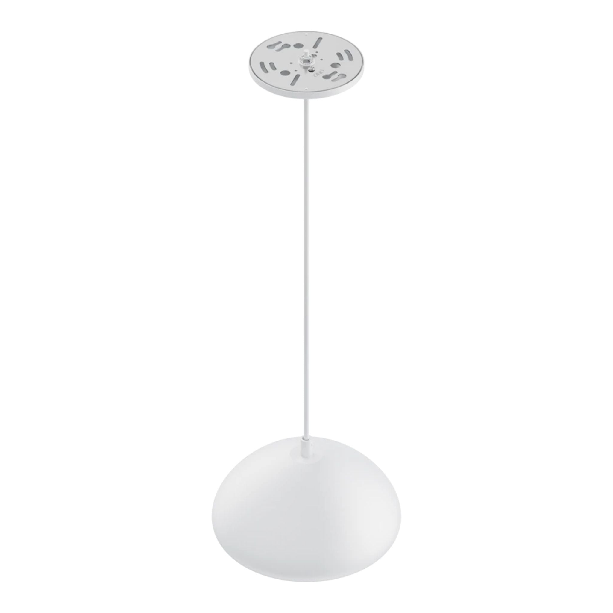 RAB Aura 8 in. LED Pendant Light, White Housing Gold Reflector
