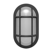 8" Oval Bulkhead Wall Sconce, 1000 Lm, 30K/40K/50K, Bronze, 120-277V - Bees Lighting