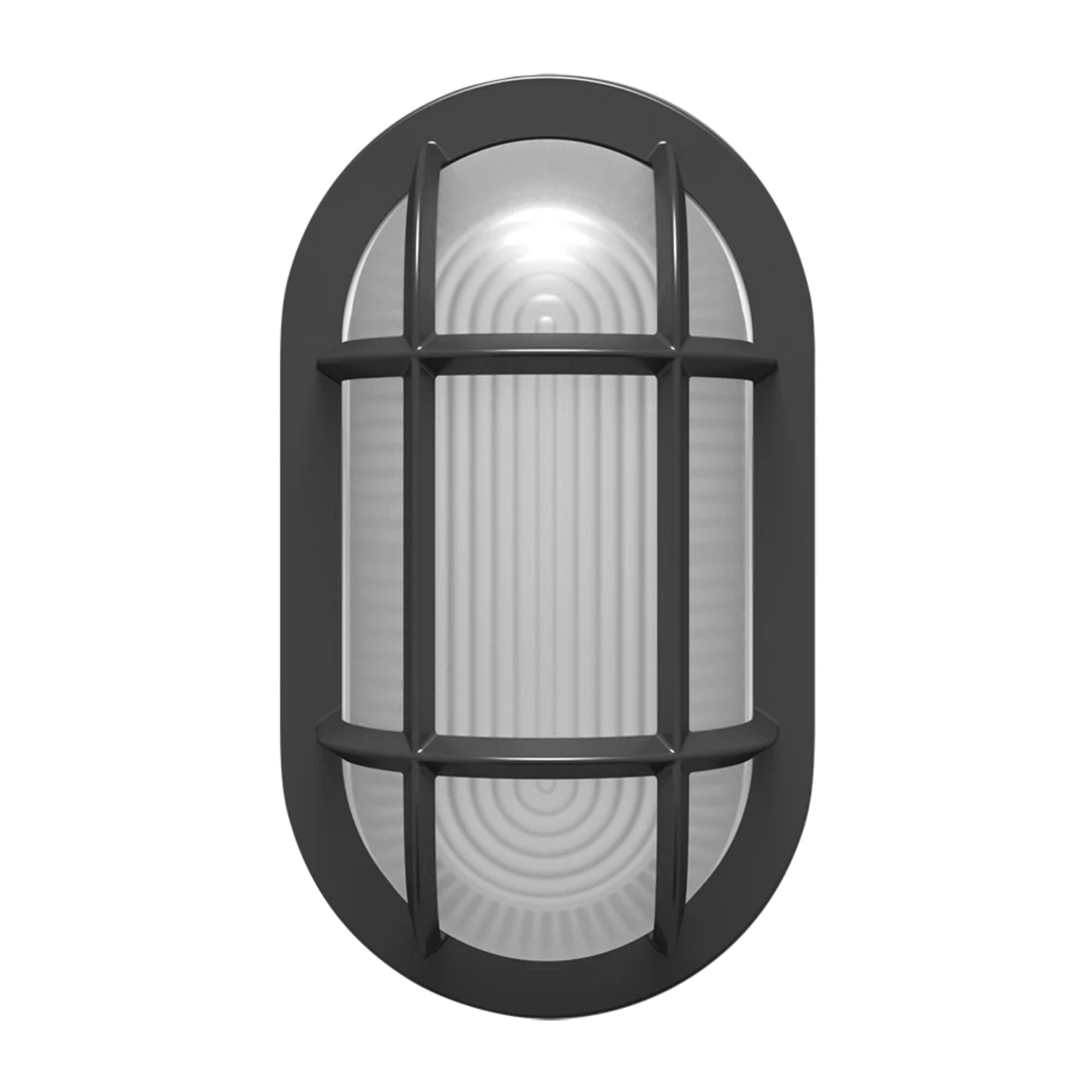 8" Oval Bulkhead Wall Sconce, 1000 Lm, 30K/40K/50K, Bronze, 120-277V - Bees Lighting