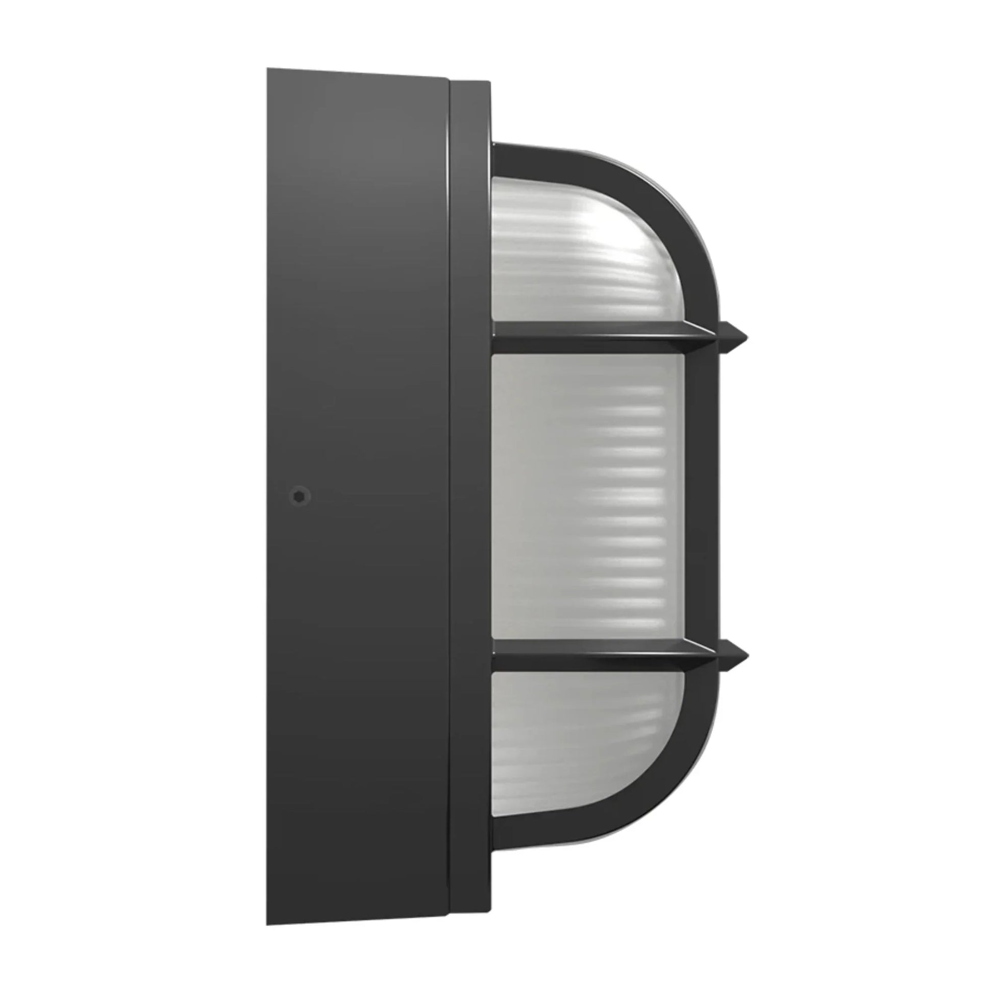8" Oval Bulkhead Wall Sconce, 1000 Lm, 30K/40K/50K, Bronze, 120-277V - Bees Lighting