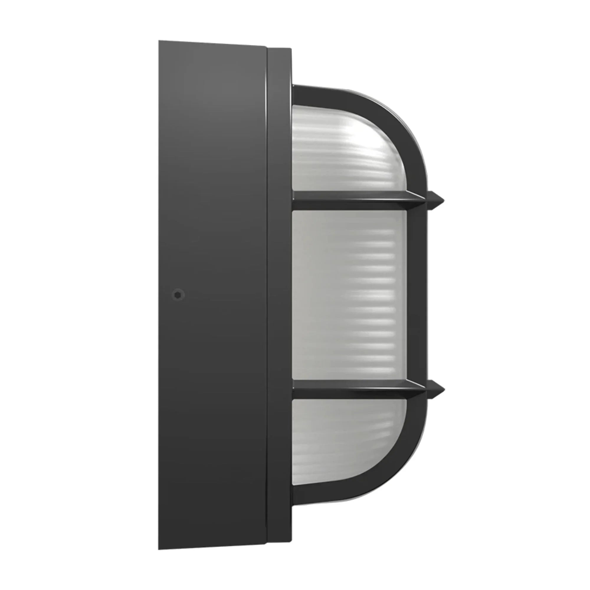 8" Oval Bulkhead Wall Sconce, 1000 Lm, 30K/40K/50K, Bronze, 120-277V - Bees Lighting