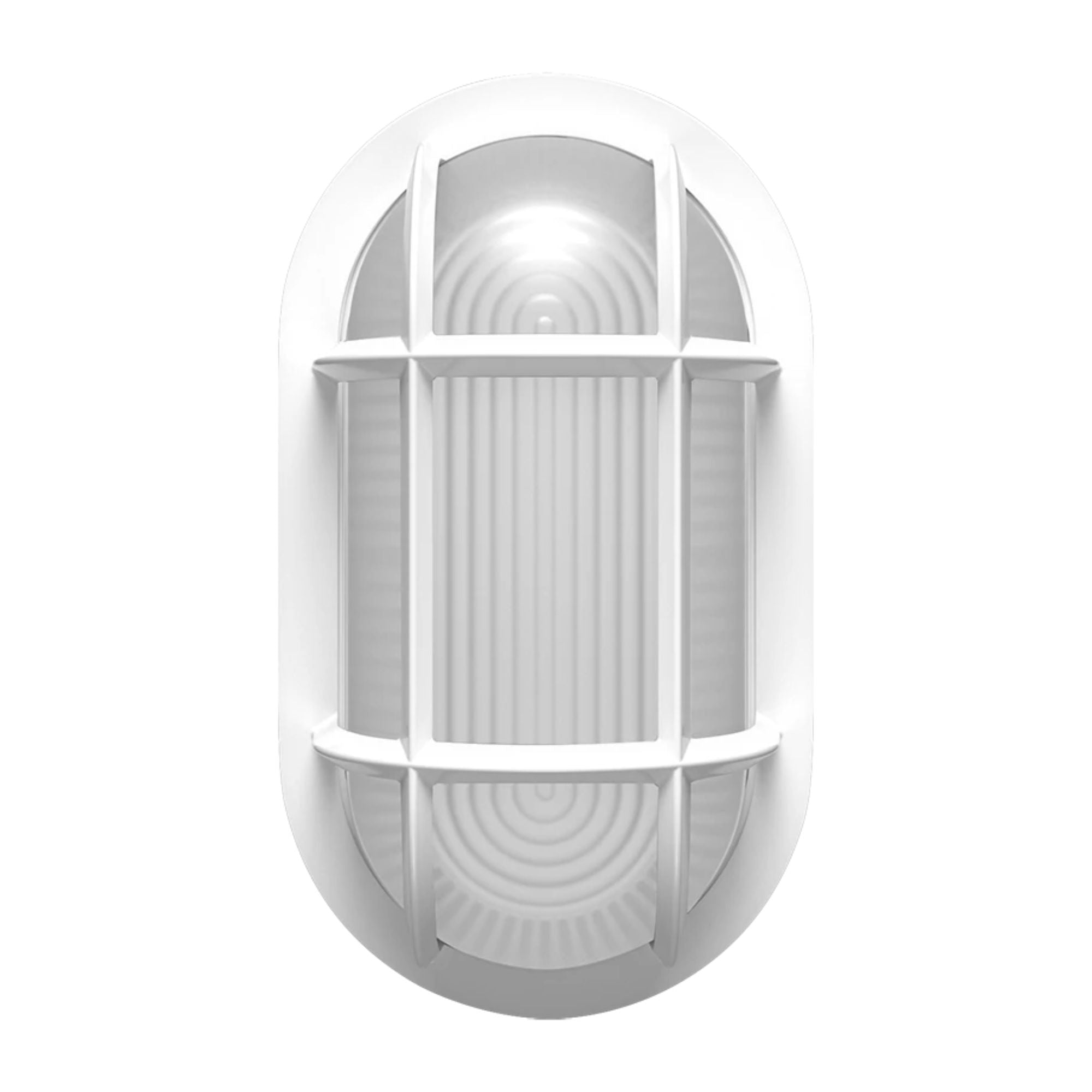 8" Oval Bulkhead Wall Sconce, 1000 Lm, 30K/40K/50K, White, 120-277V - Bees Lighting